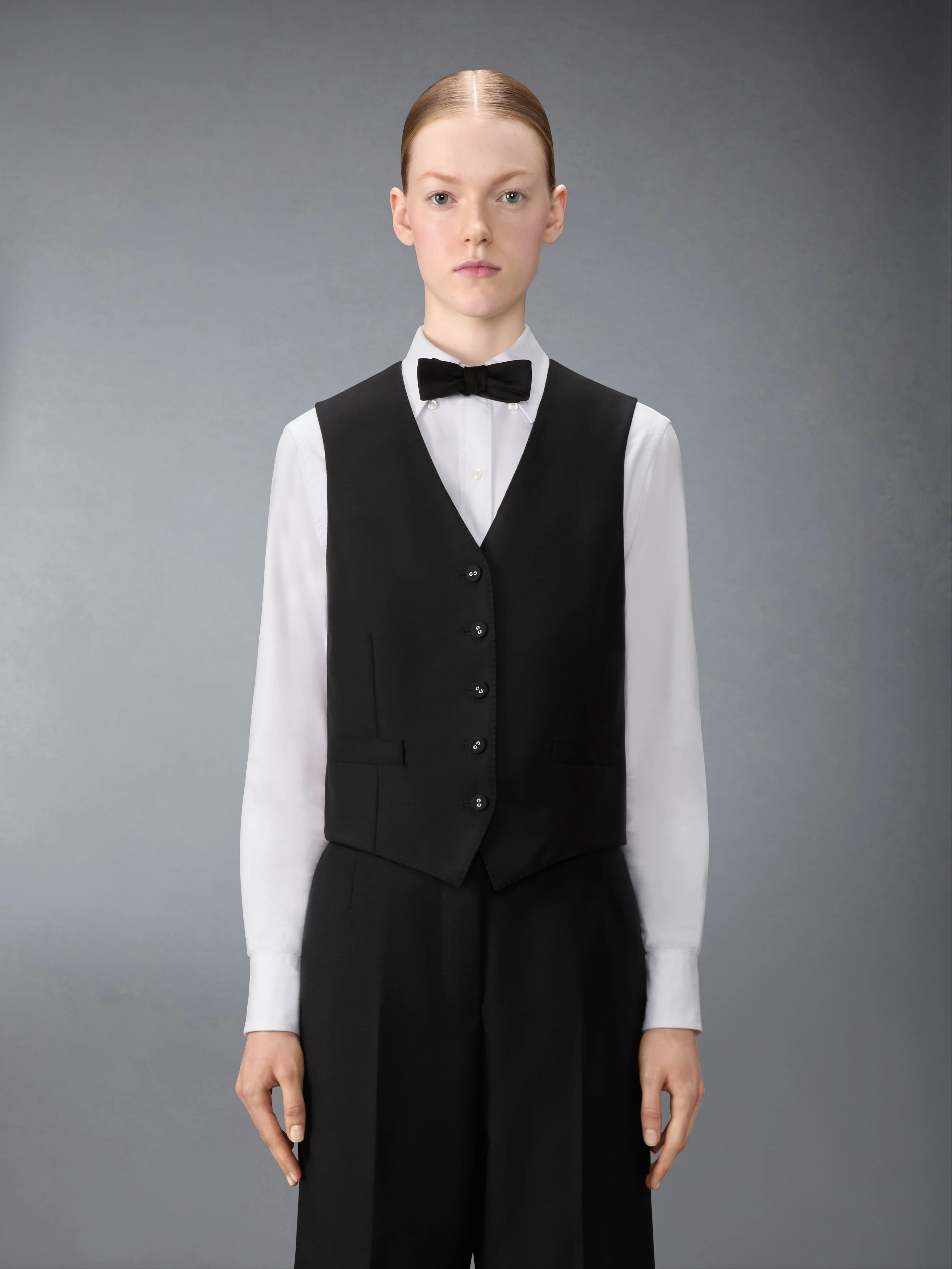 3-PLY WOOL MOHAIR VEST