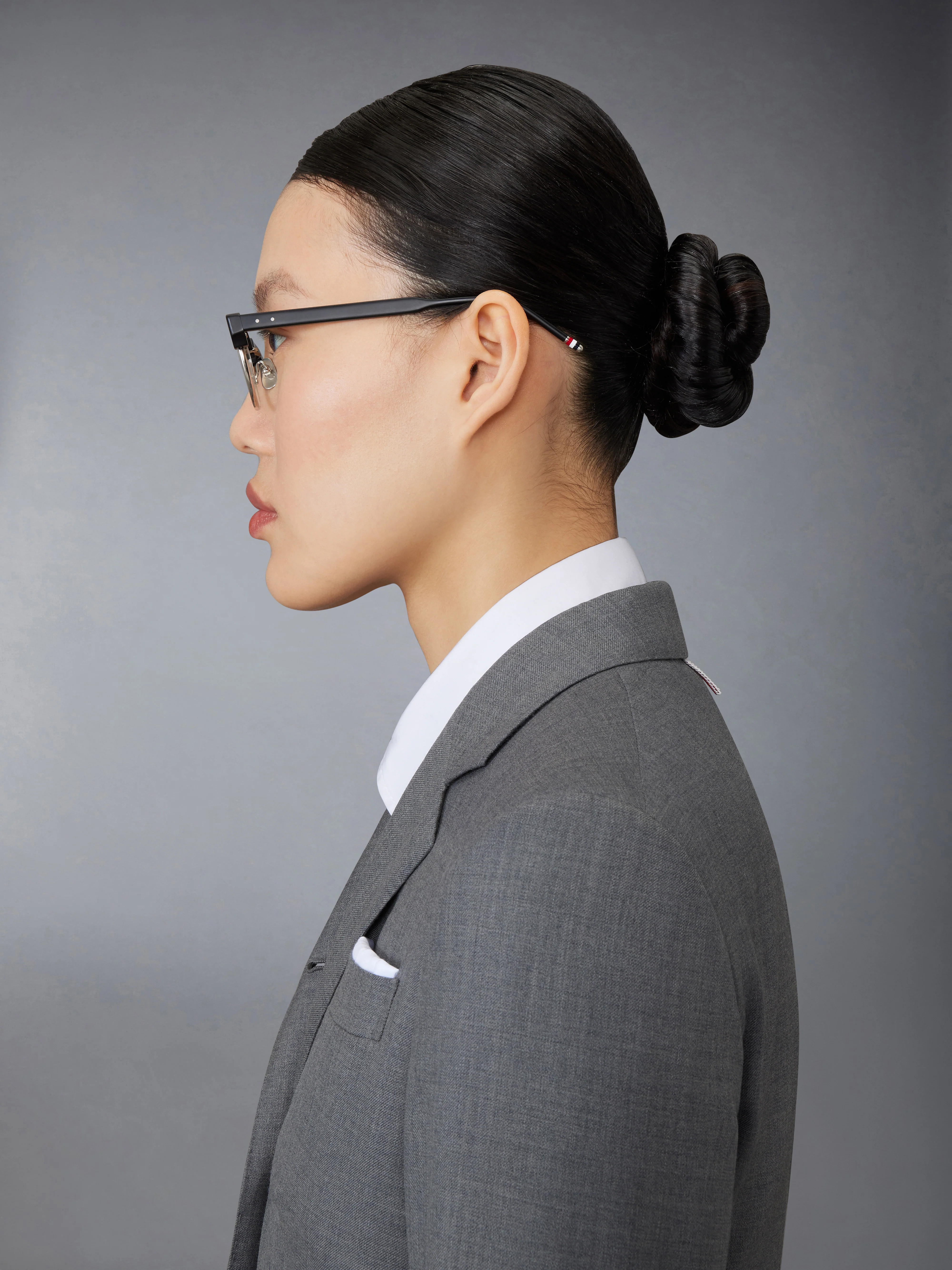 ACETATE AND TITANIUM OVAL EYEGLASSES - Image 4