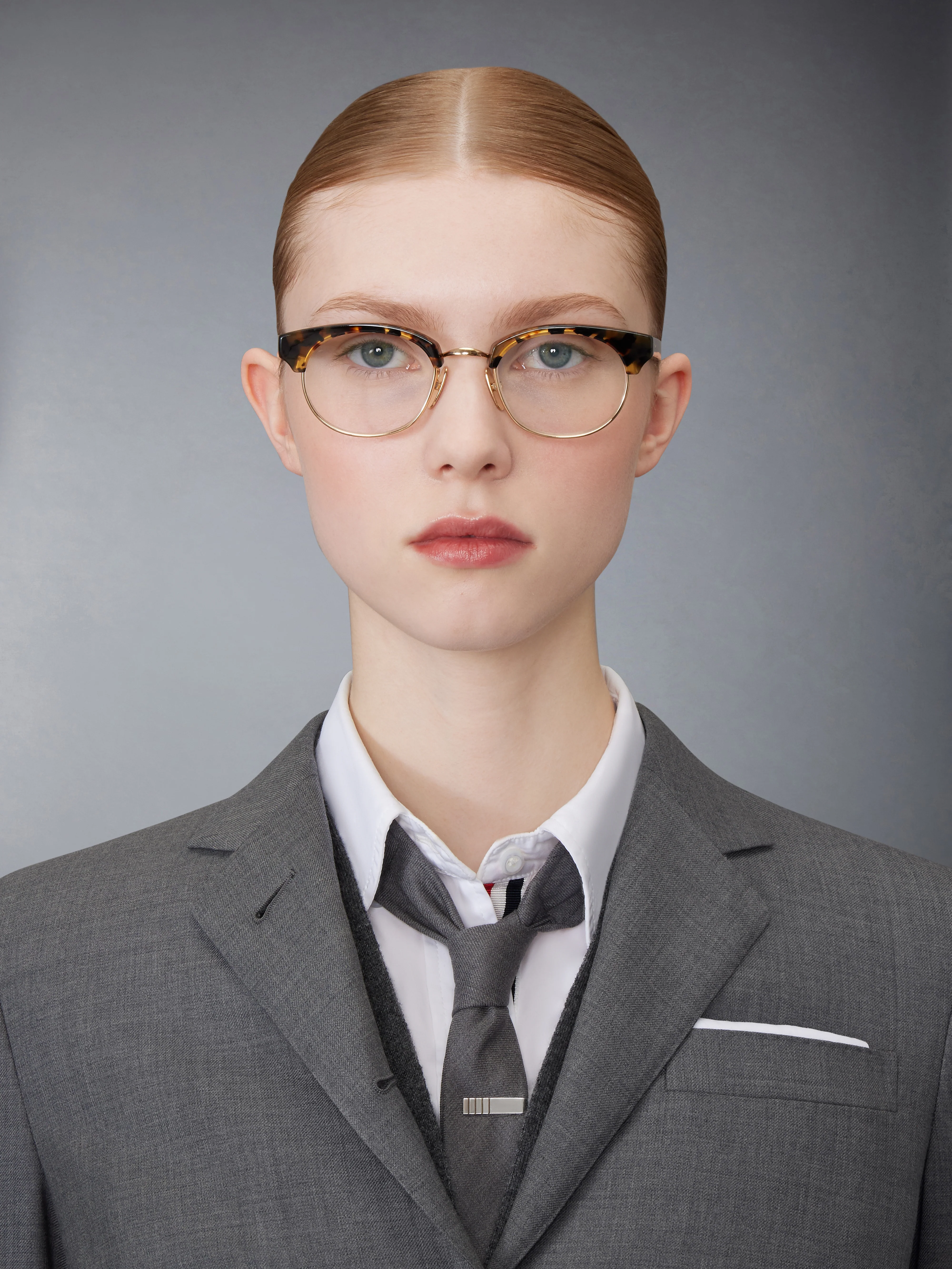 ACETATE AND TITANIUM OVAL EYEGLASSES - Image 2