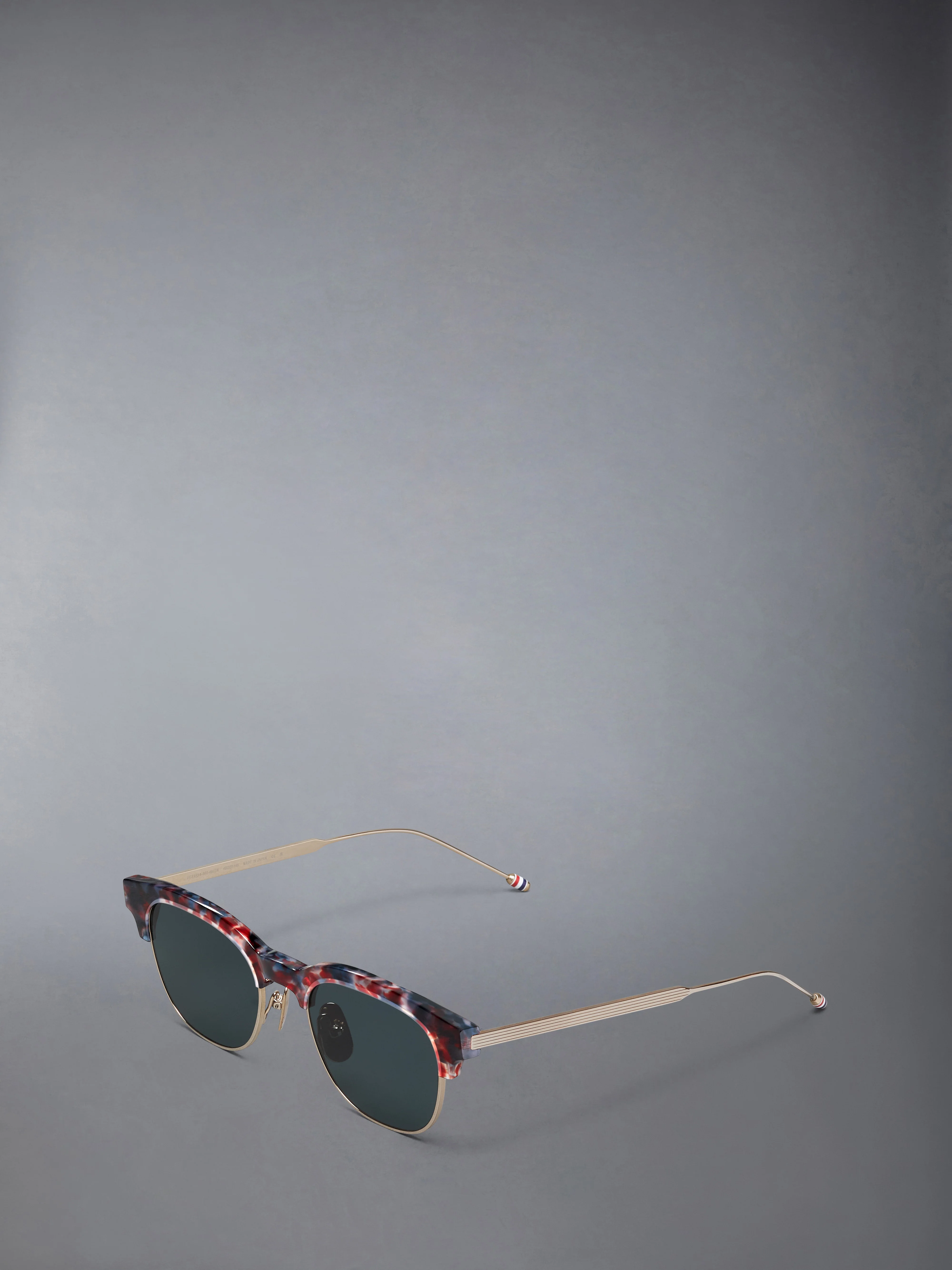 ACETATE AND TITANIUM OVAL SUNGLASSES - Image 2