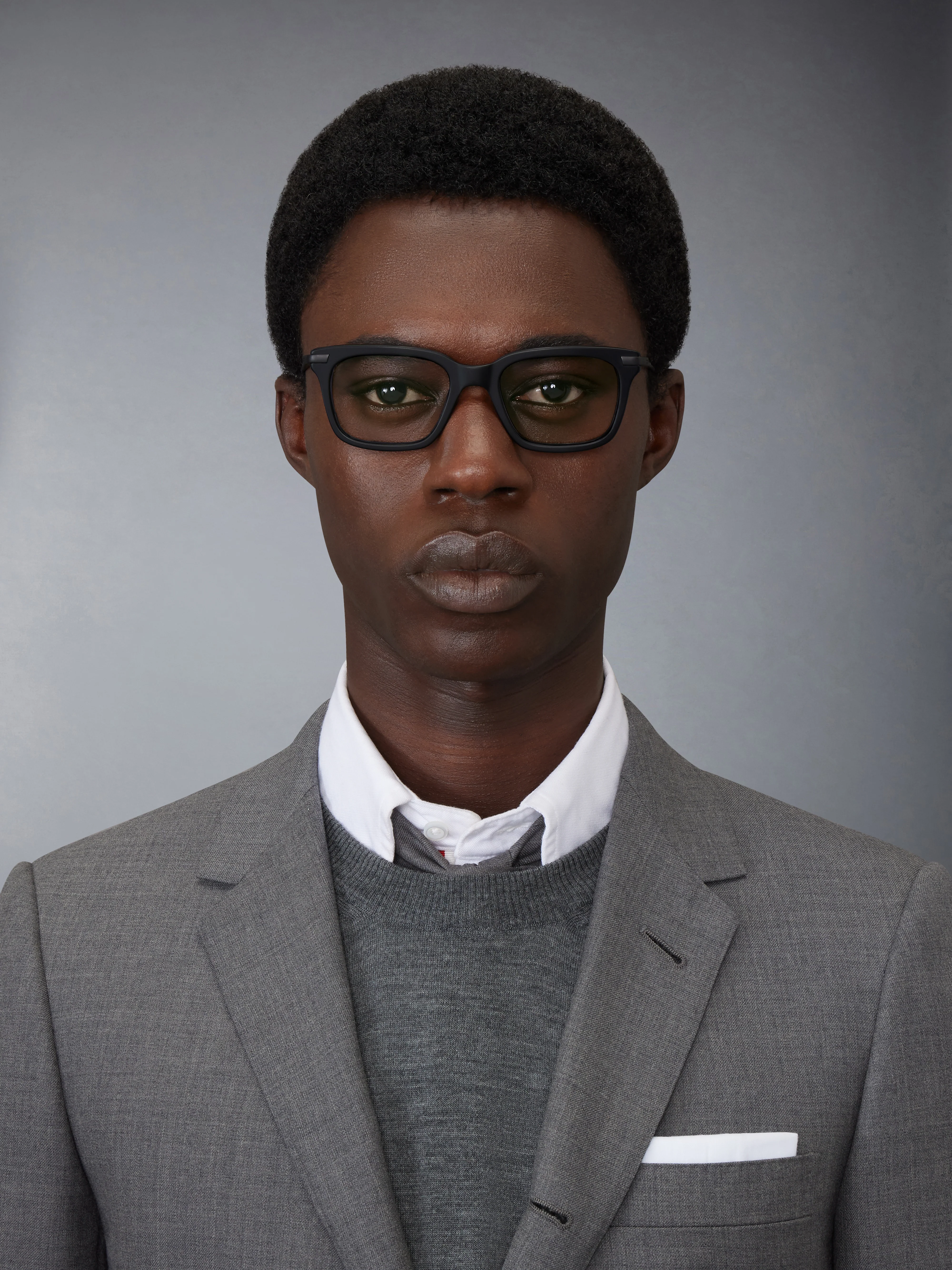 ACETATE AND TITANIUM RECTANGULAR EYEGLASSES - Image 3