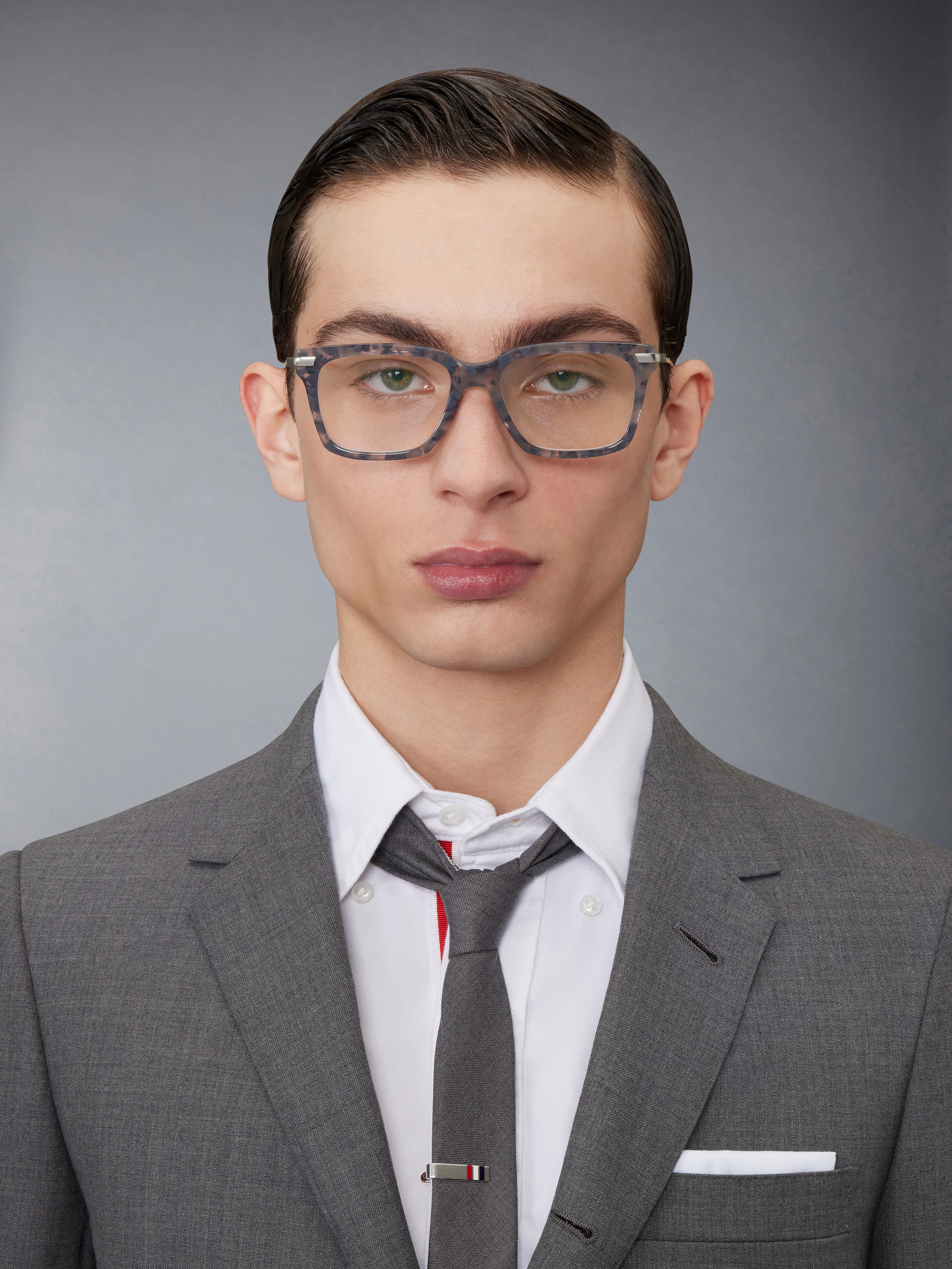 ACETATE AND TITANIUM RECTANGULAR EYEGLASSES - Image 3