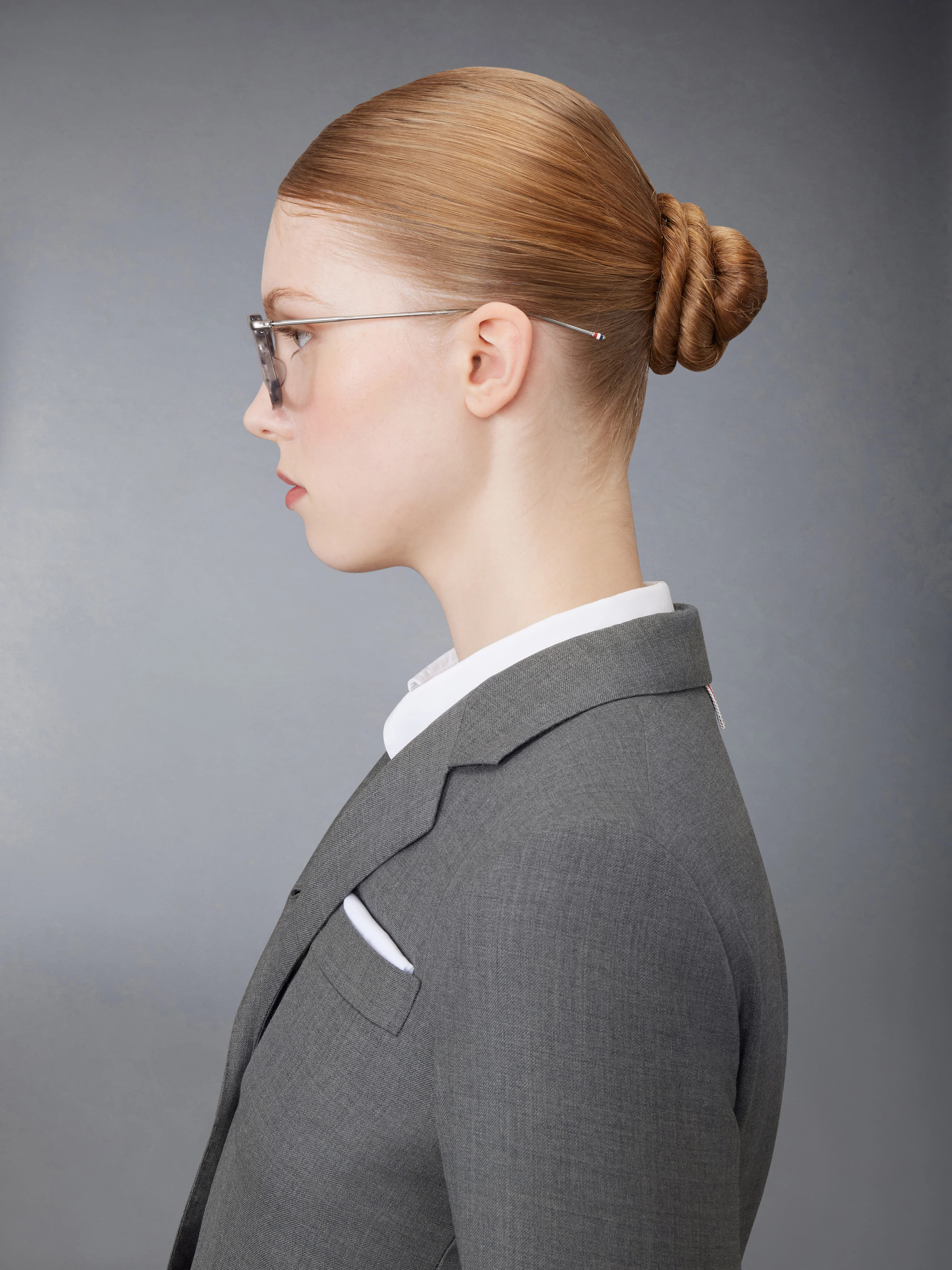 ACETATE AND TITANIUM RECTANGULAR EYEGLASSES - Image 4