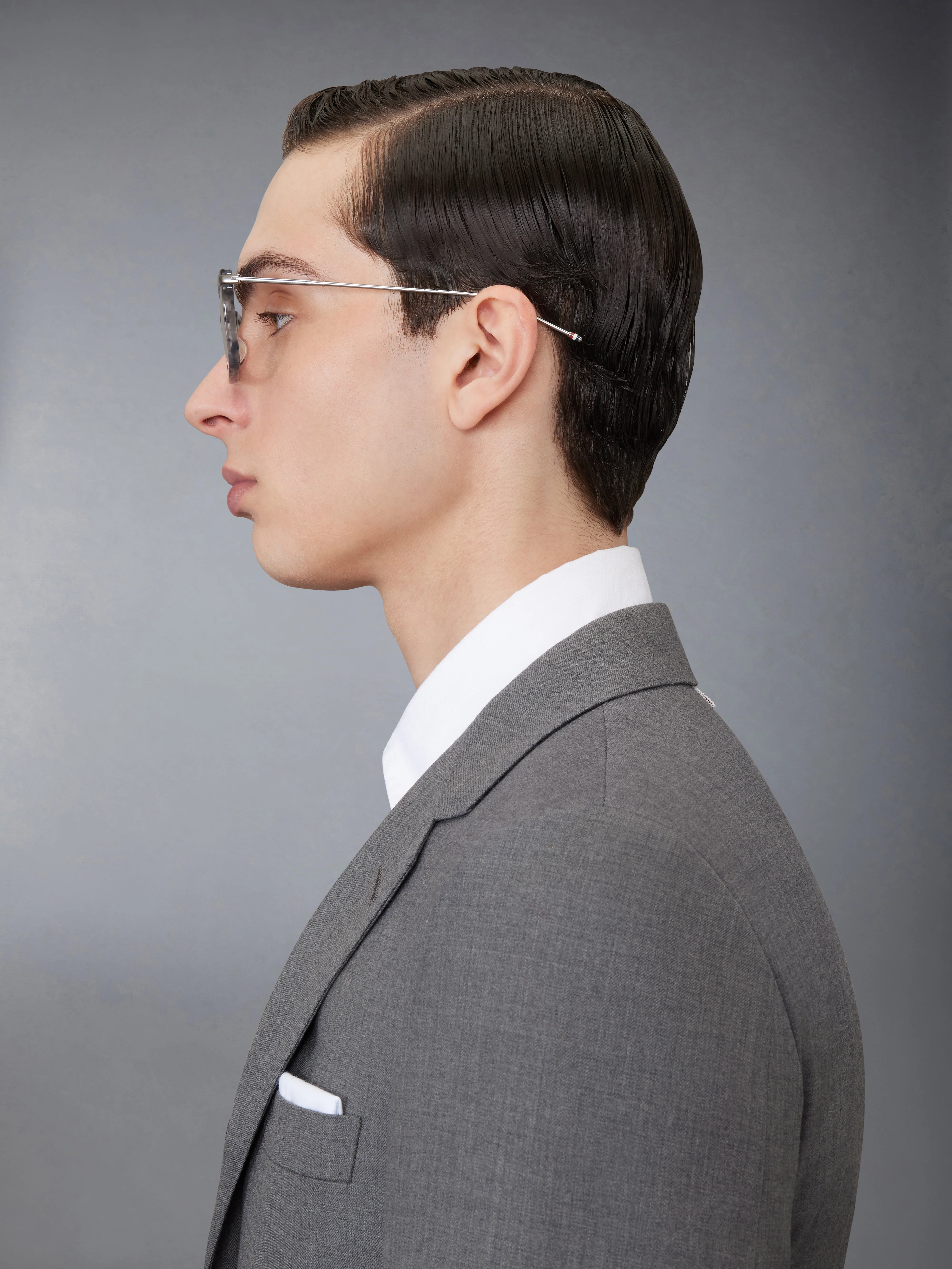 ACETATE AND TITANIUM RECTANGULAR EYEGLASSES - Image 5