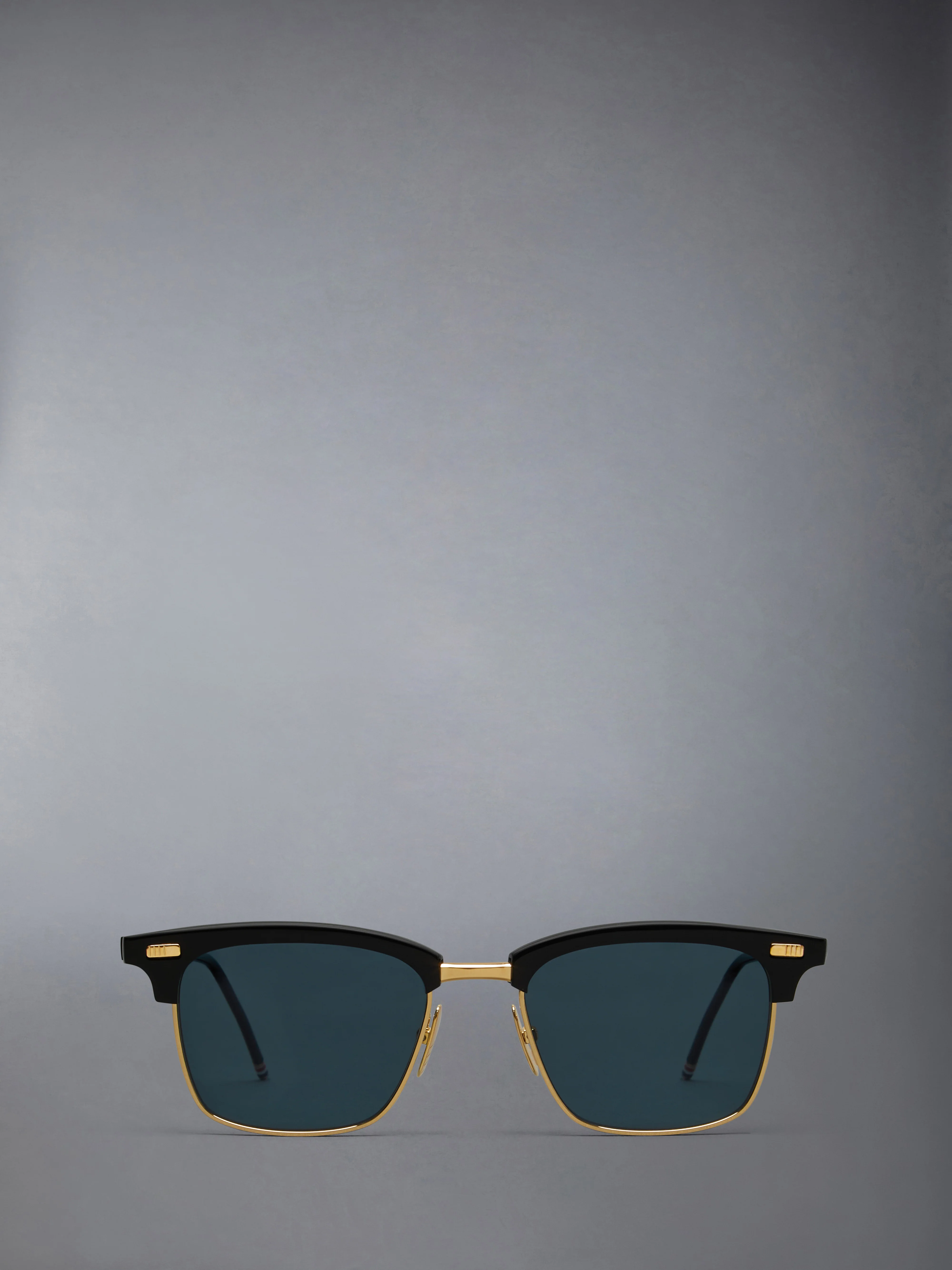 ACETATE AND TITANIUM RECTANGULAR SUNGLASSES
