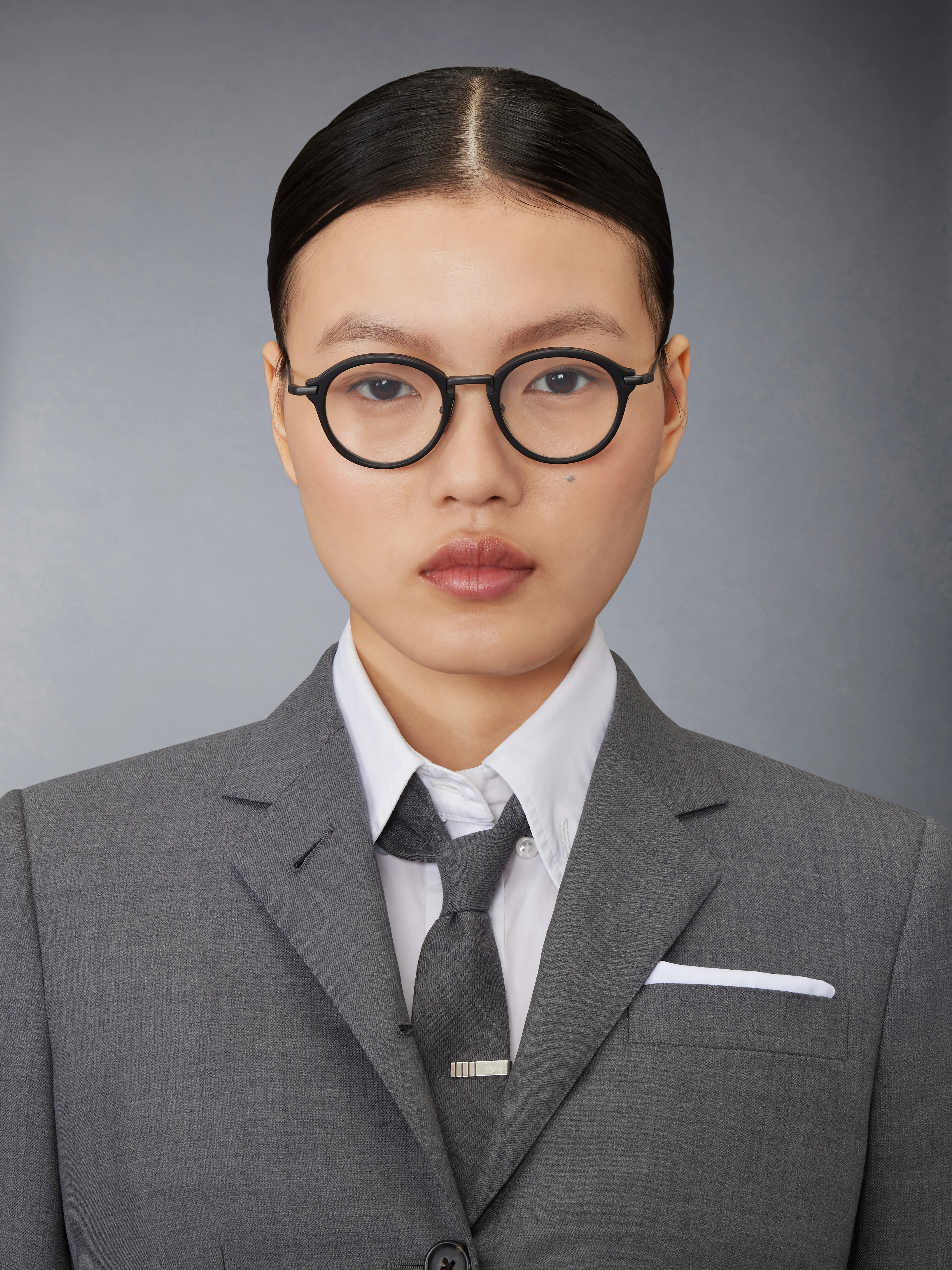 ACETATE AND TITANIUM ROUND EYEGLASSES - Image 2