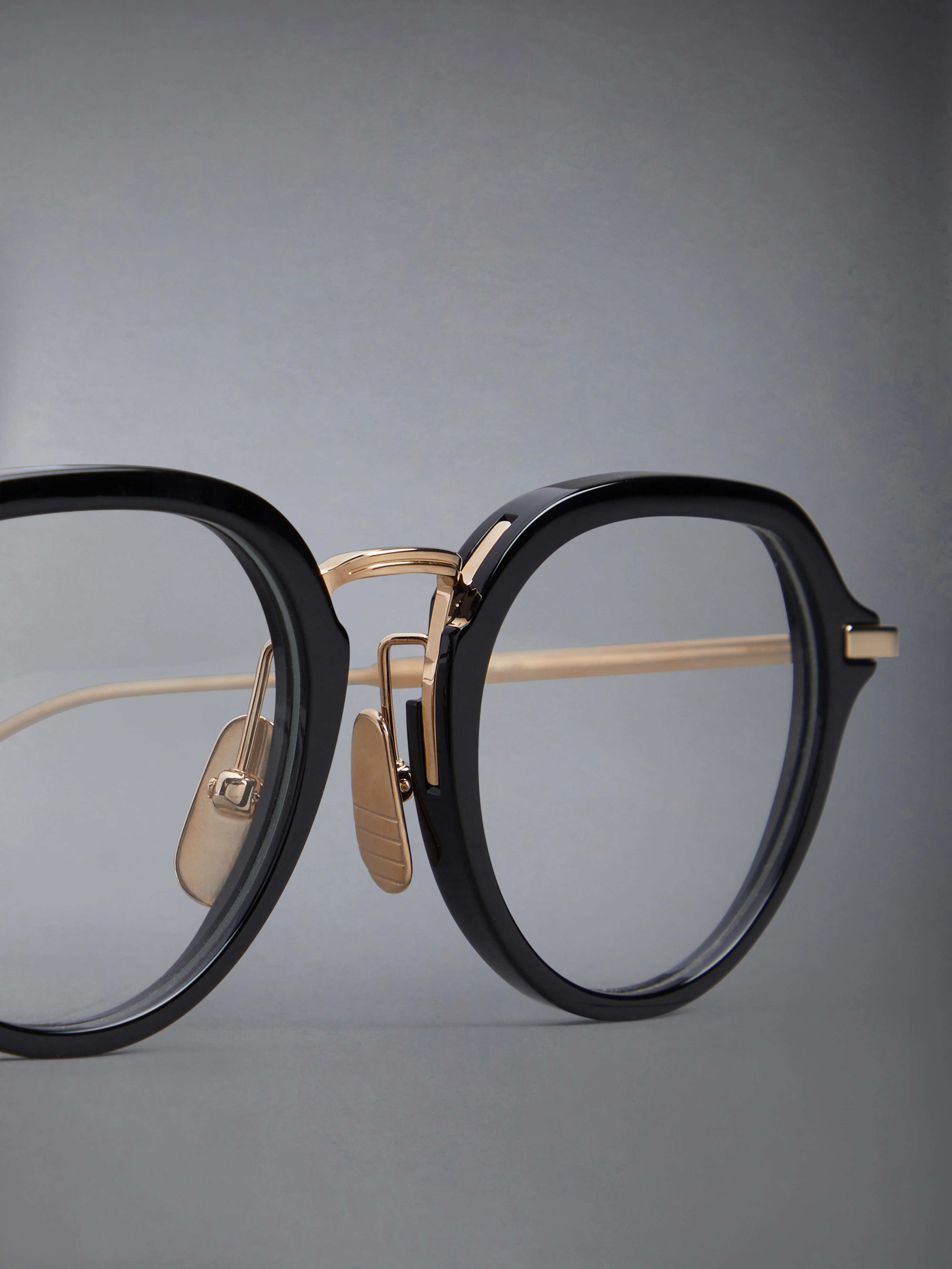 ACETATE AND TITANIUM ROUND EYEGLASSES - Image 5