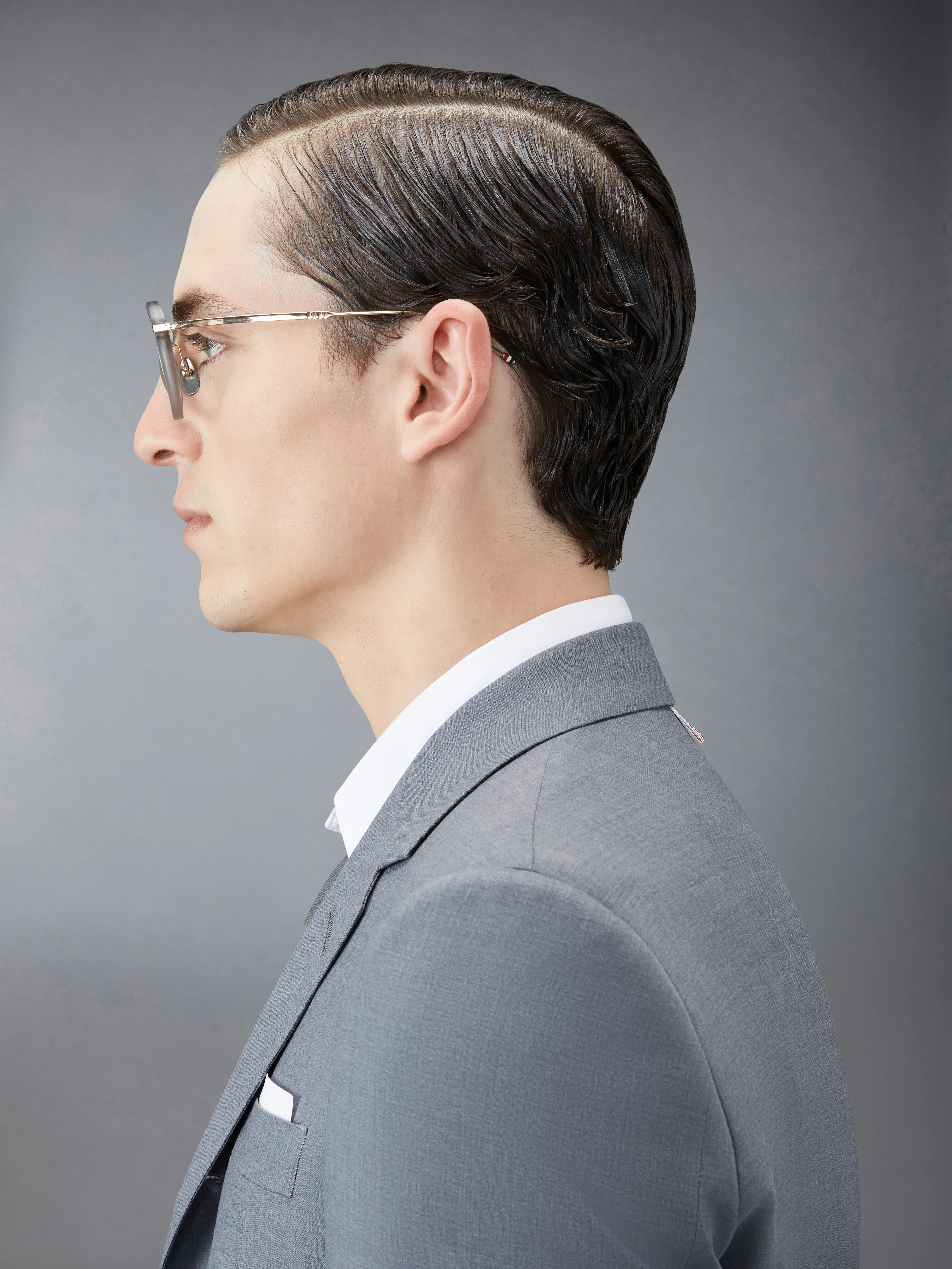 ACETATE AND TITANIUM ROUND EYEGLASSES - Image 3