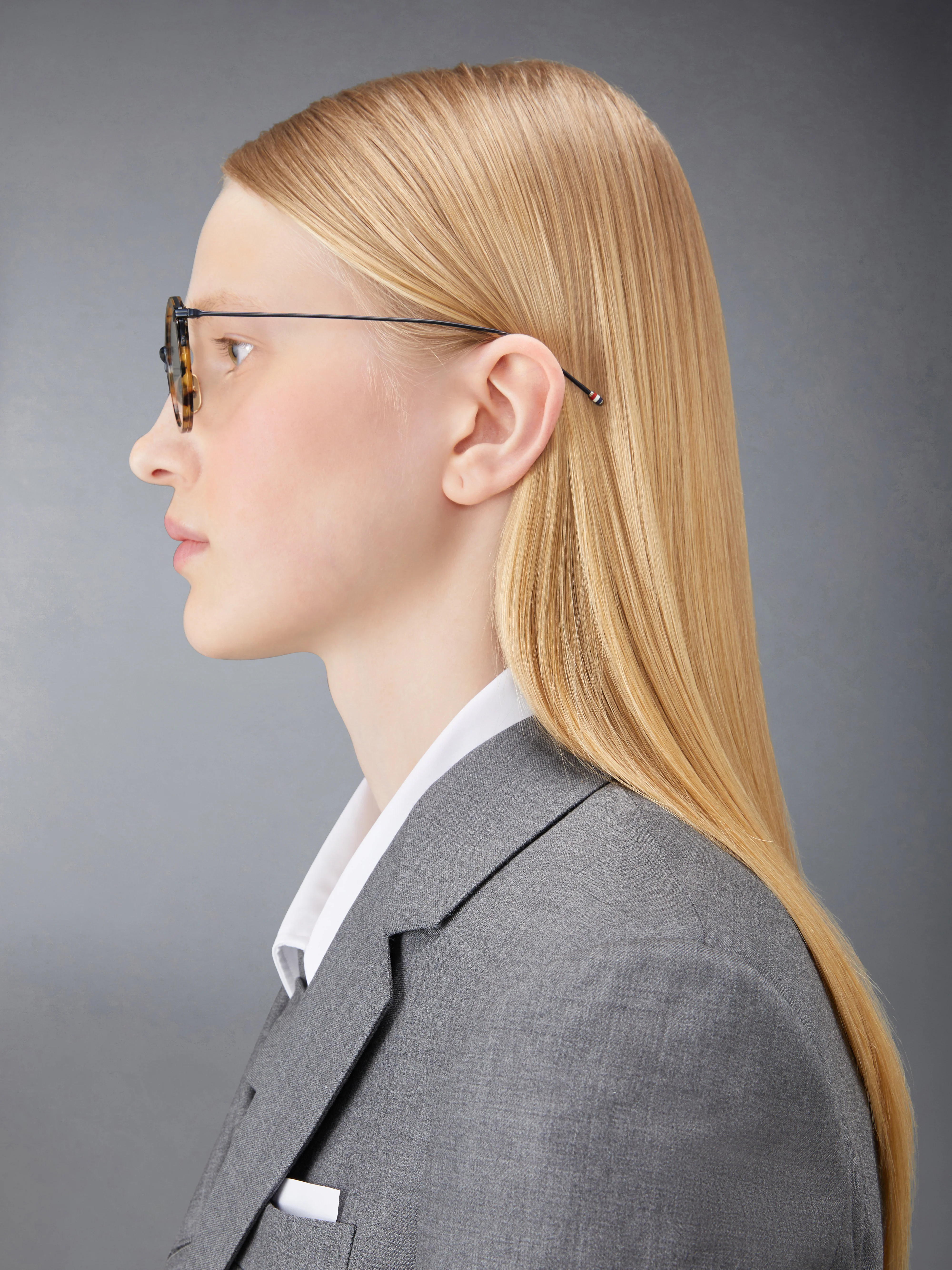 ACETATE AND TITANIUM ROUND EYEGLASSES - Image 3