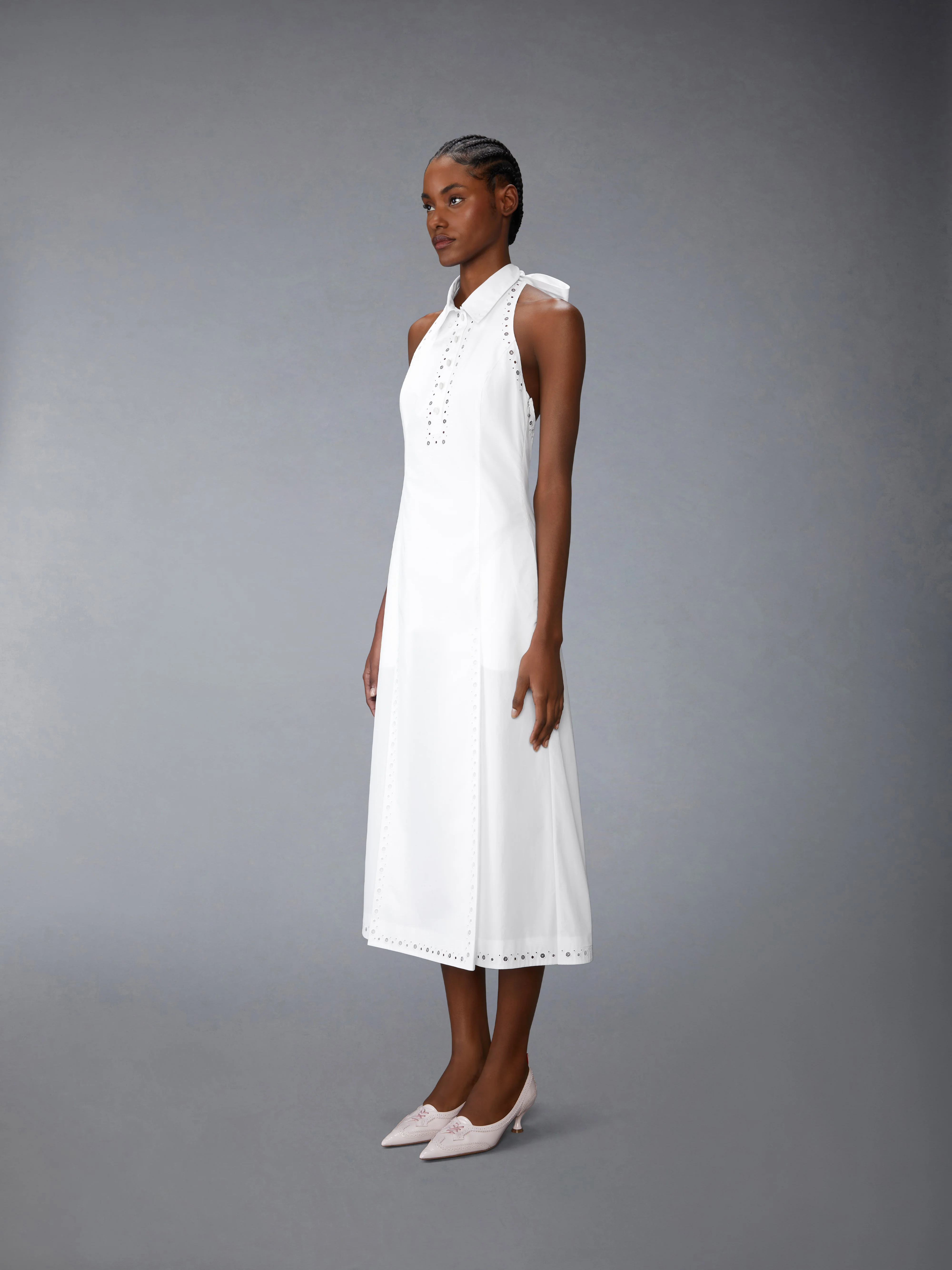 ANGLAISE AND POPLIN POLO HALTER DRESS - Image 2