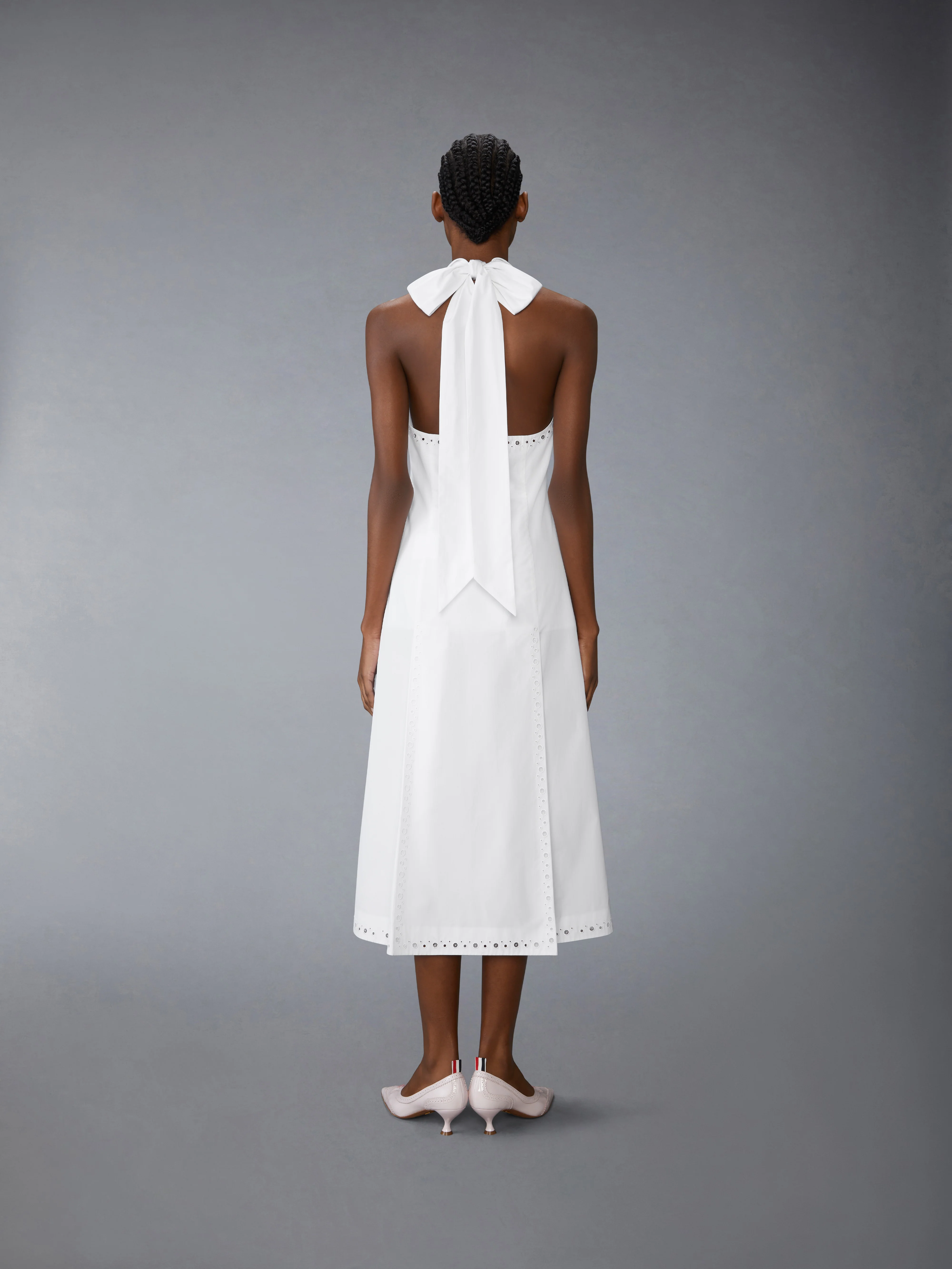 ANGLAISE AND POPLIN POLO HALTER DRESS - Image 3