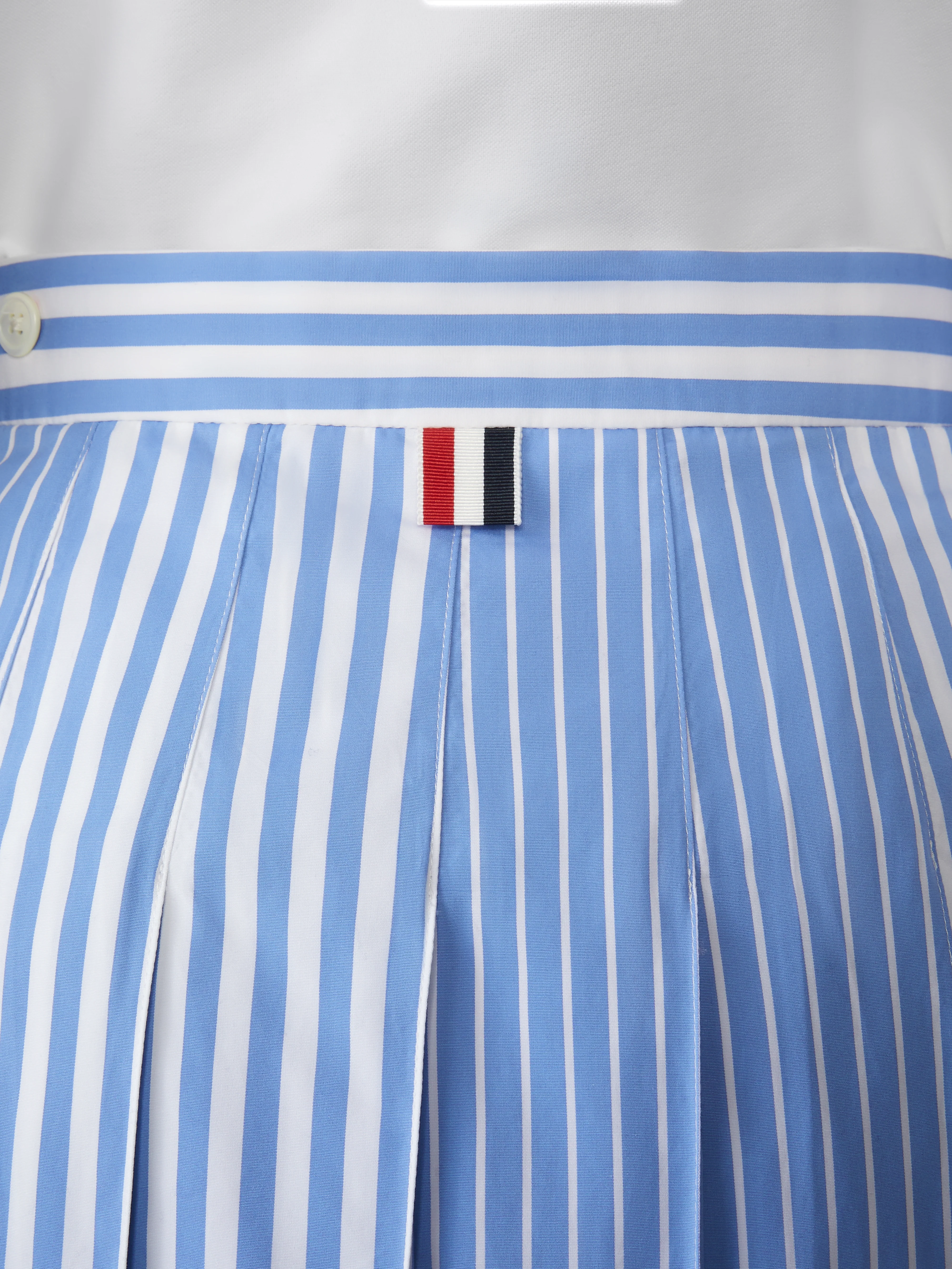 AWNING STRIPED POPLIN FUNMIX PLEATED SKIRT - Image 6