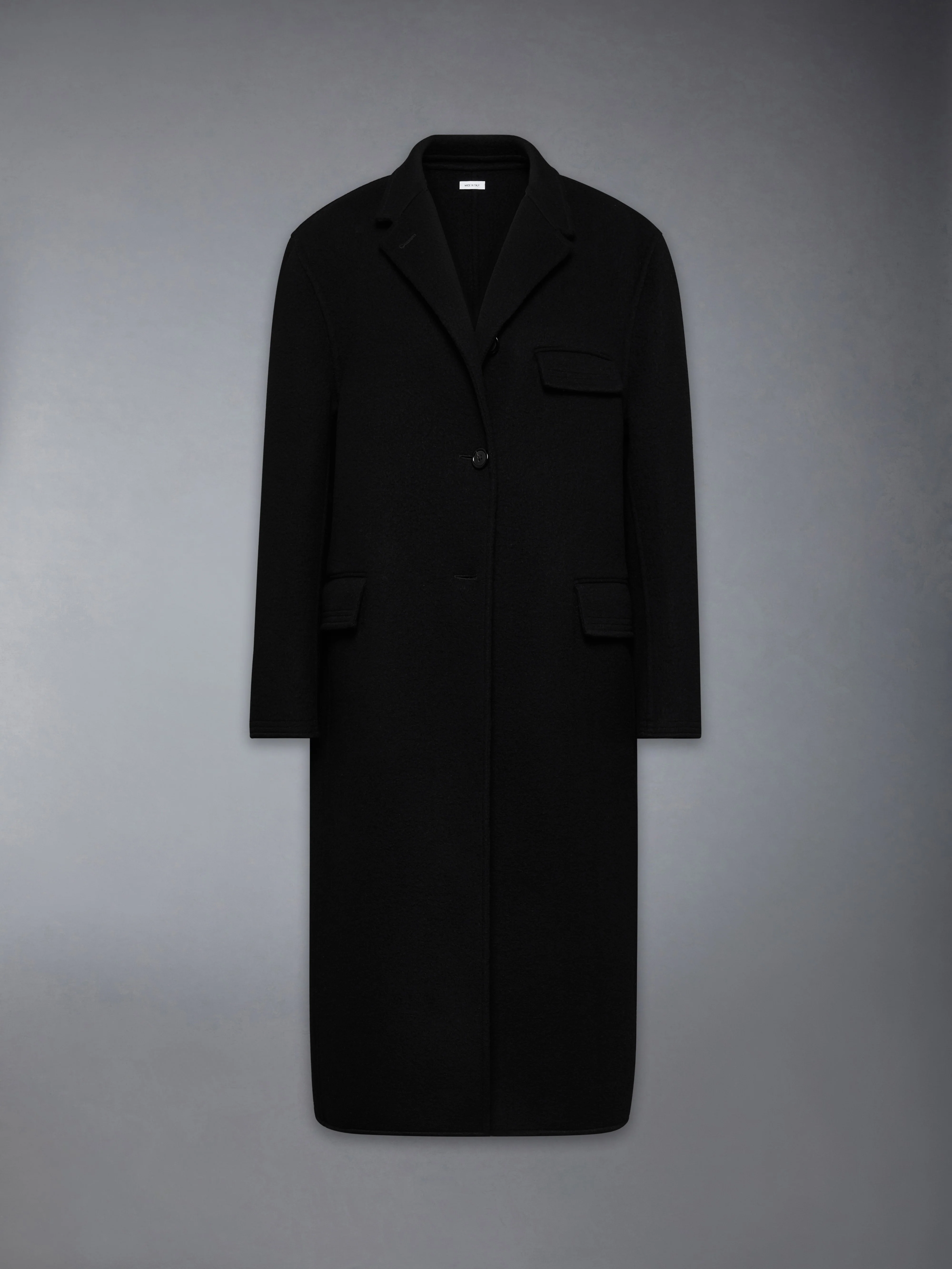 BOILED WOOL CASHMERE CHESTERFIELD COAT - Image 7