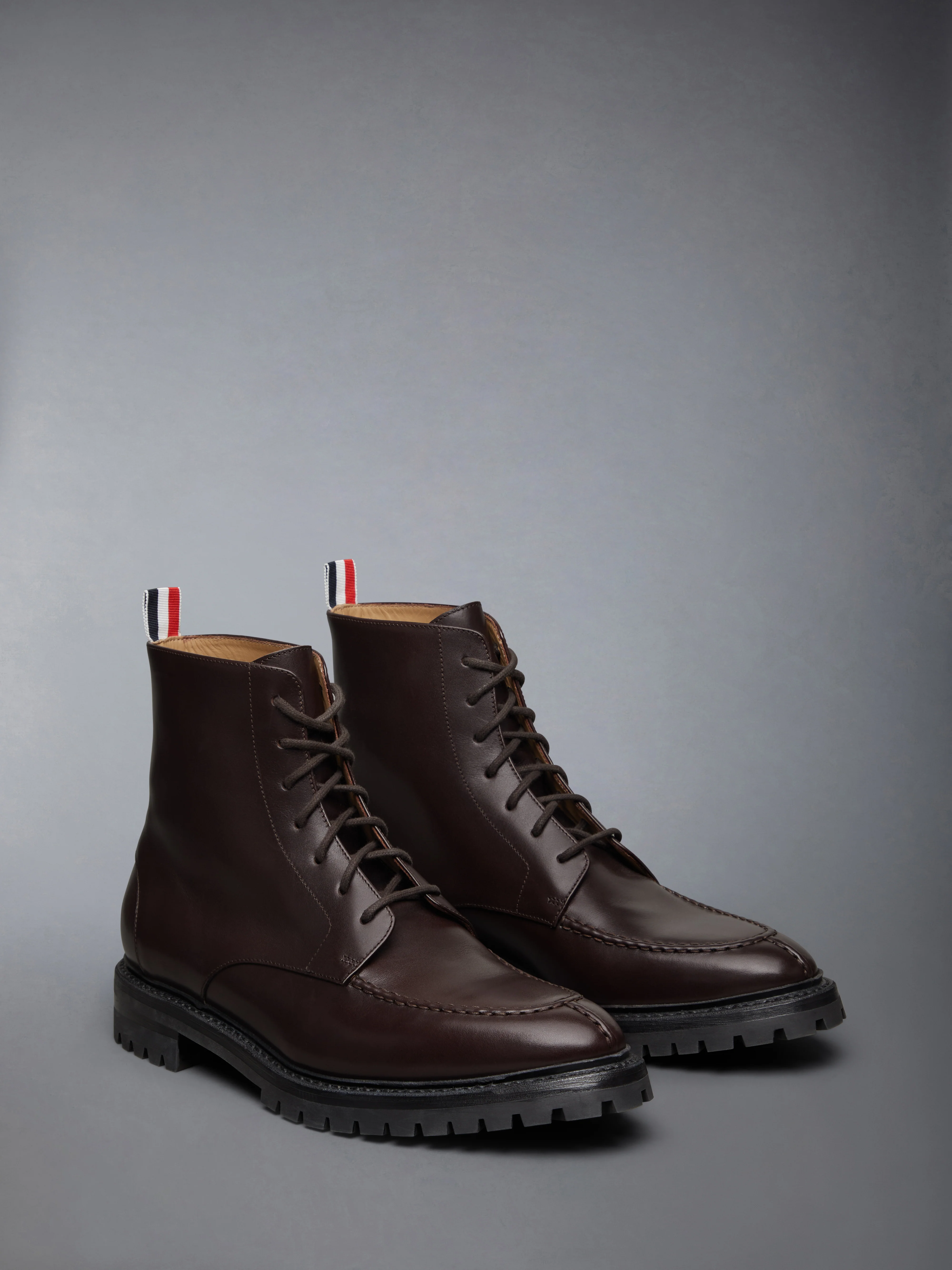 BOX CALF COMMANDO SOLE APRON STITCH BOOTS - Image 2