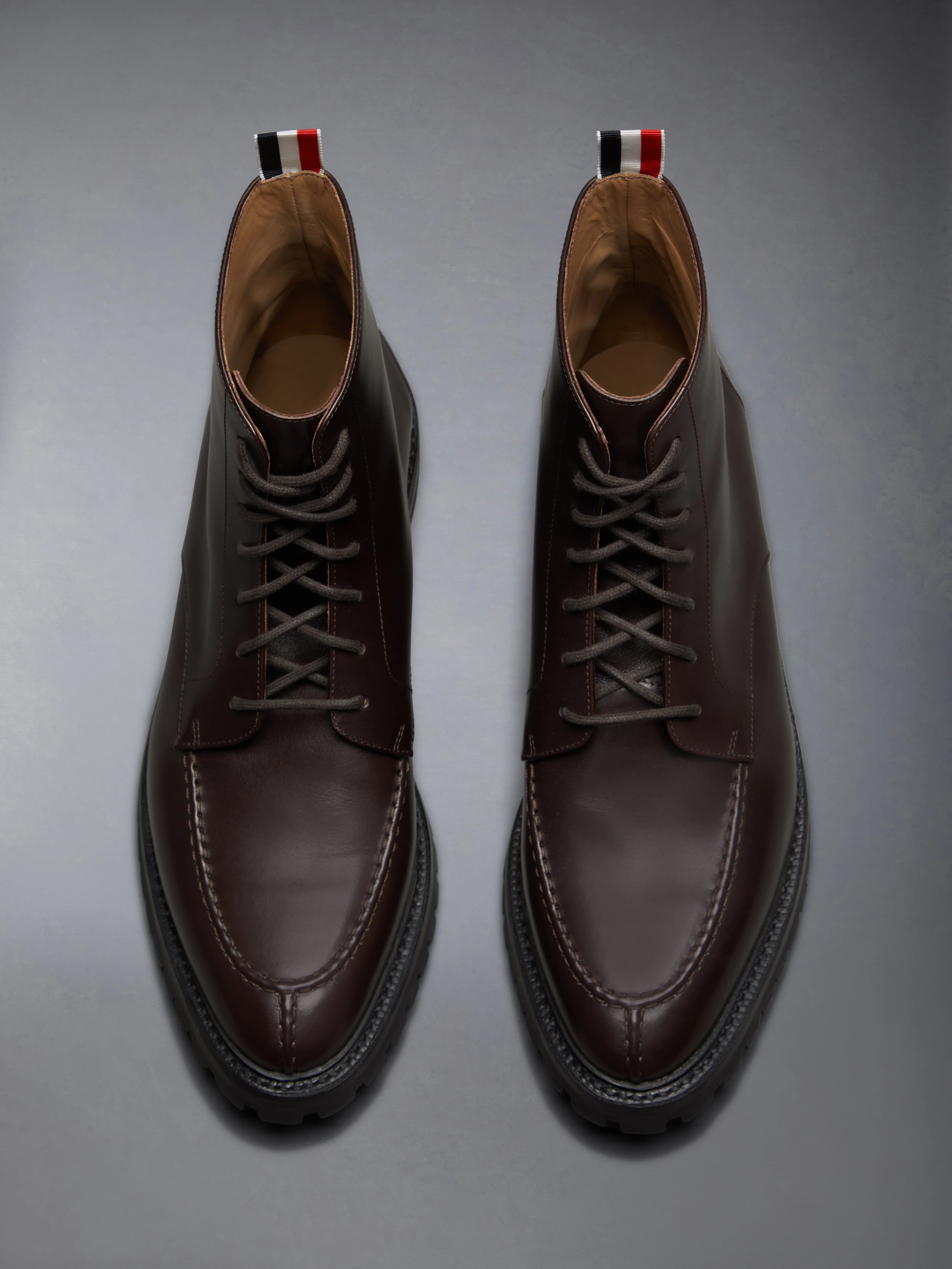 BOX CALF COMMANDO SOLE APRON STITCH BOOTS - Image 5