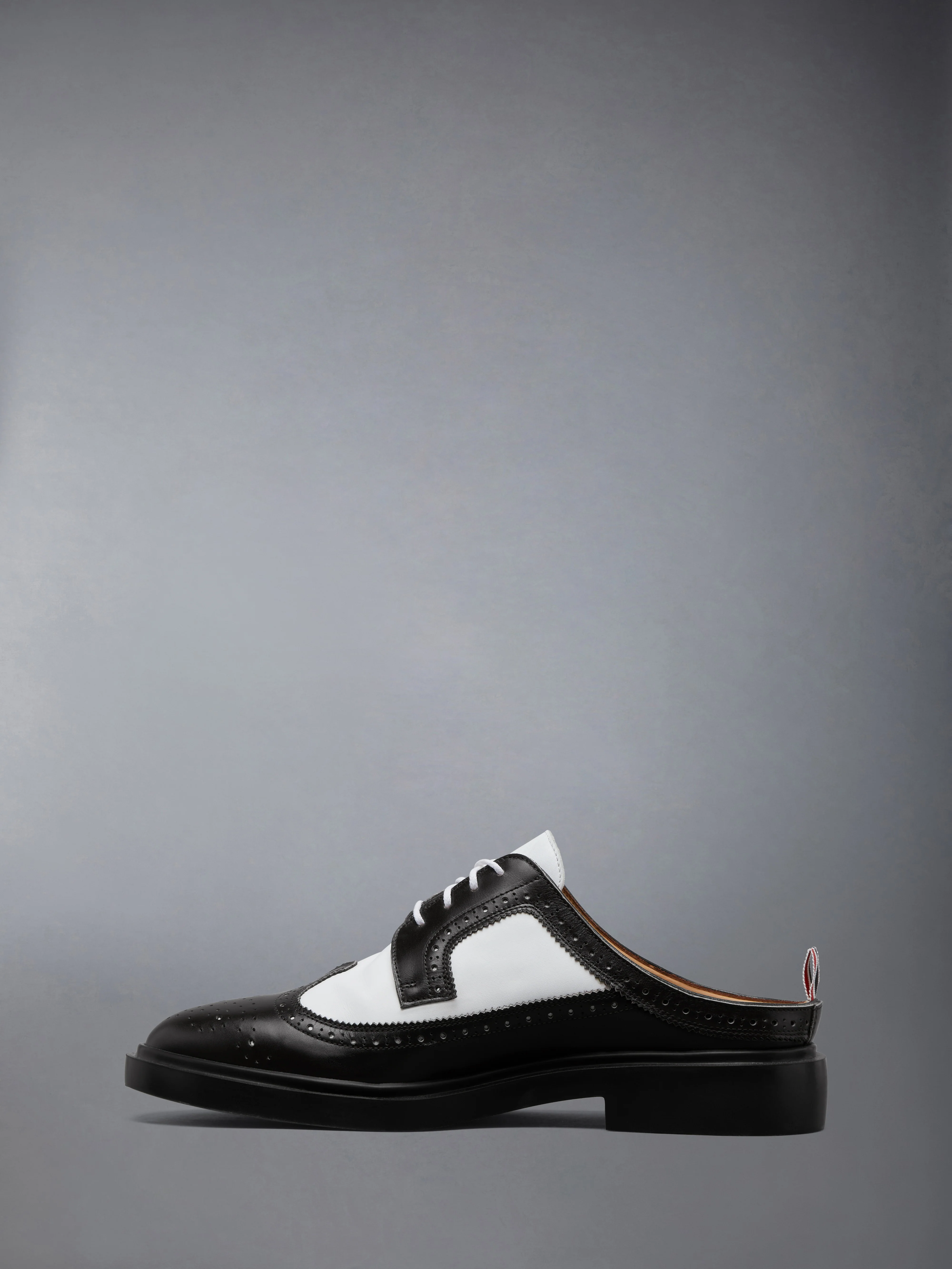 BOX CALF RUBBER SOLE LONGWING BROGUE MULE - Image 3