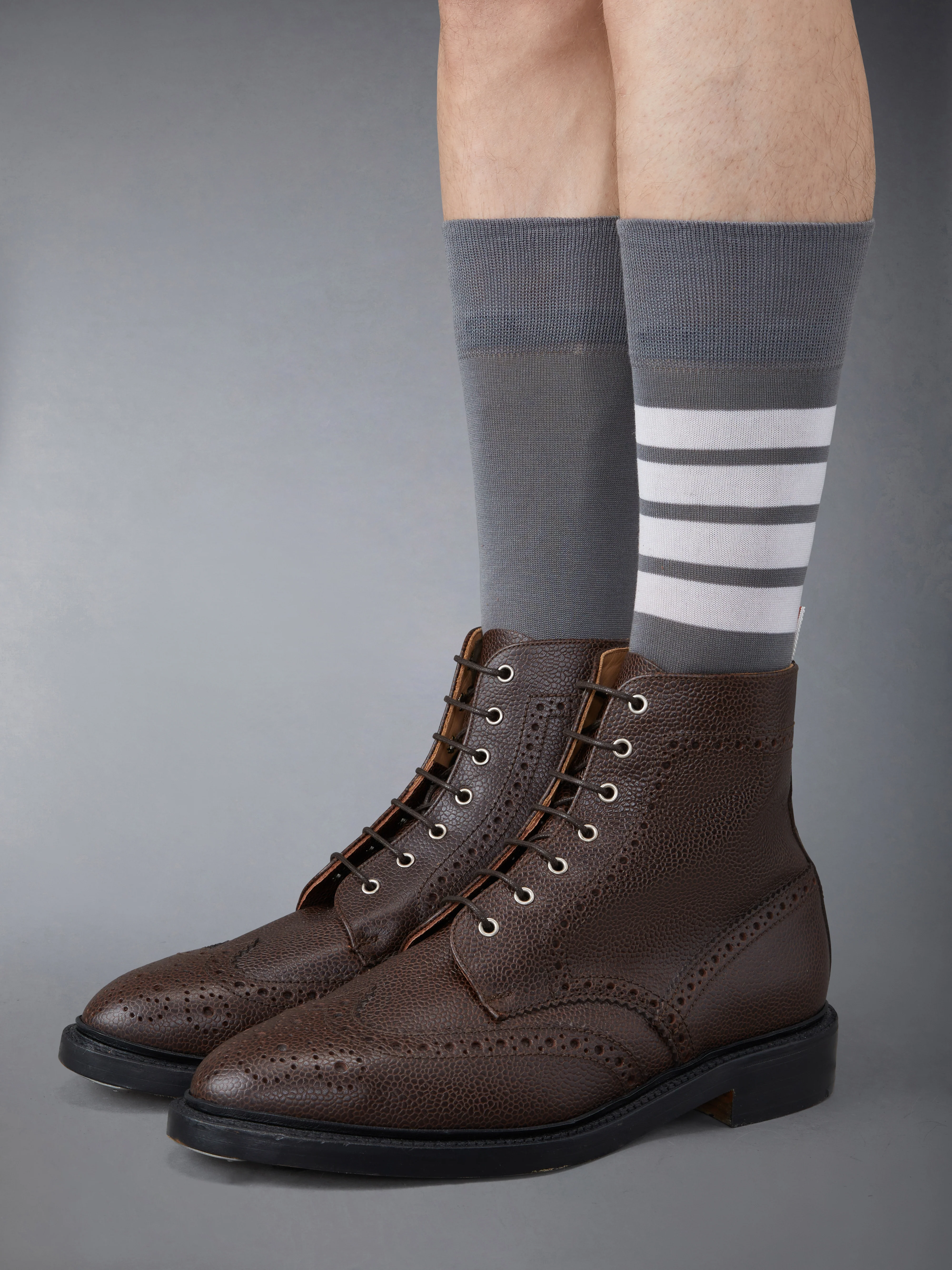 BOX CALF RUBBER SOLE WINGTIP BOOT - Image 4