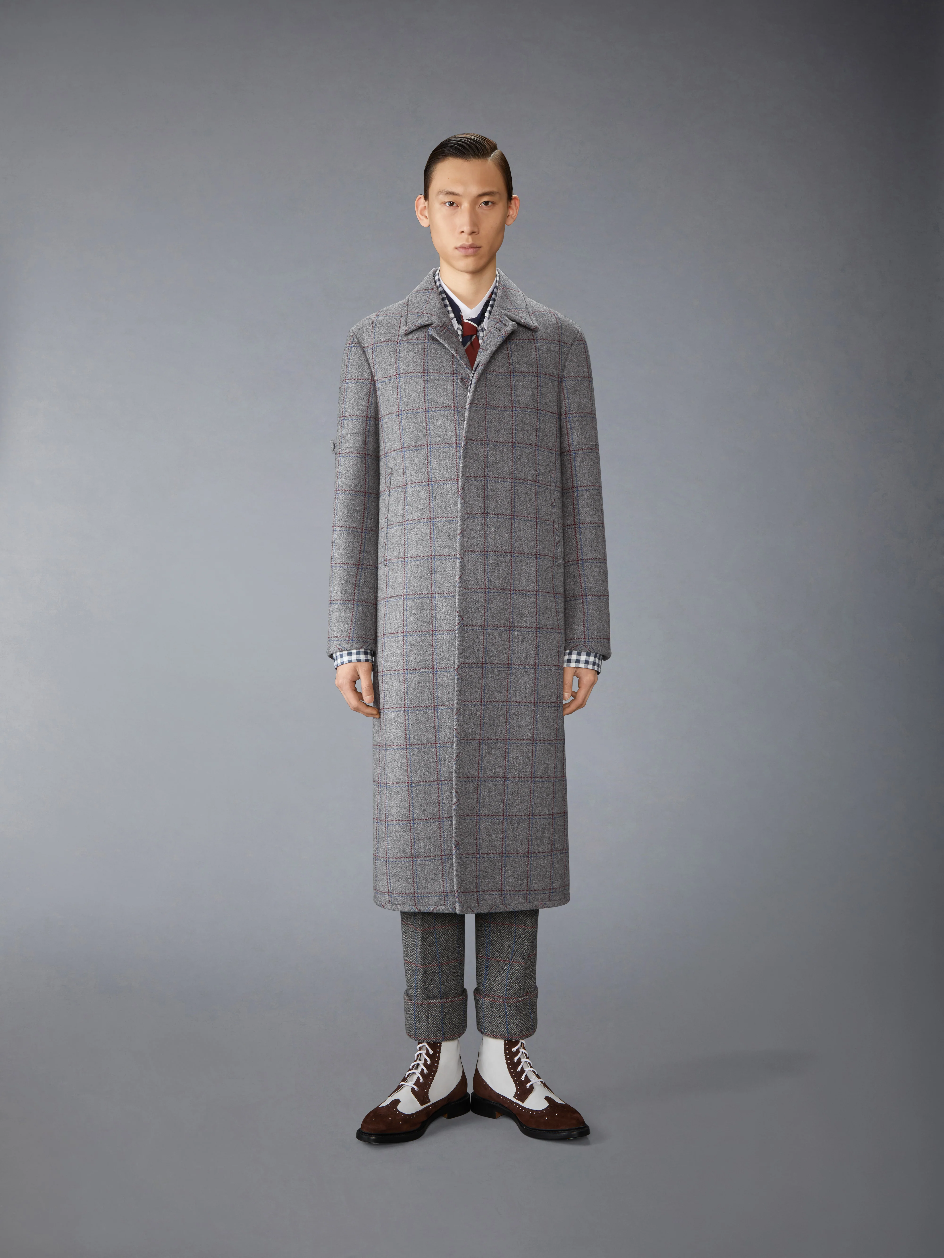BROWNE 65 ARMBAND BAL COLLAR COAT