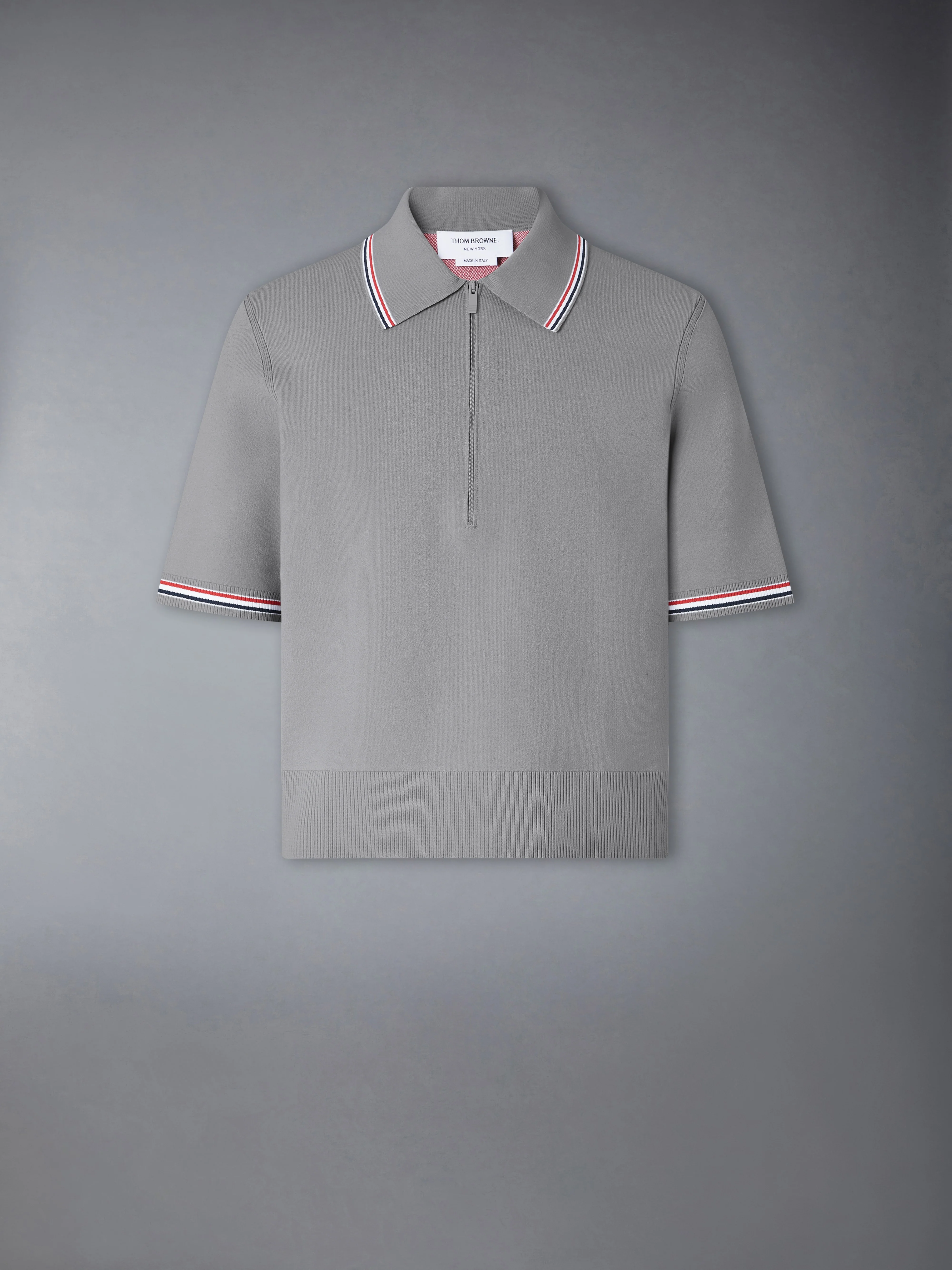 BROWNE 65 INTARSIA ZIP POLO
