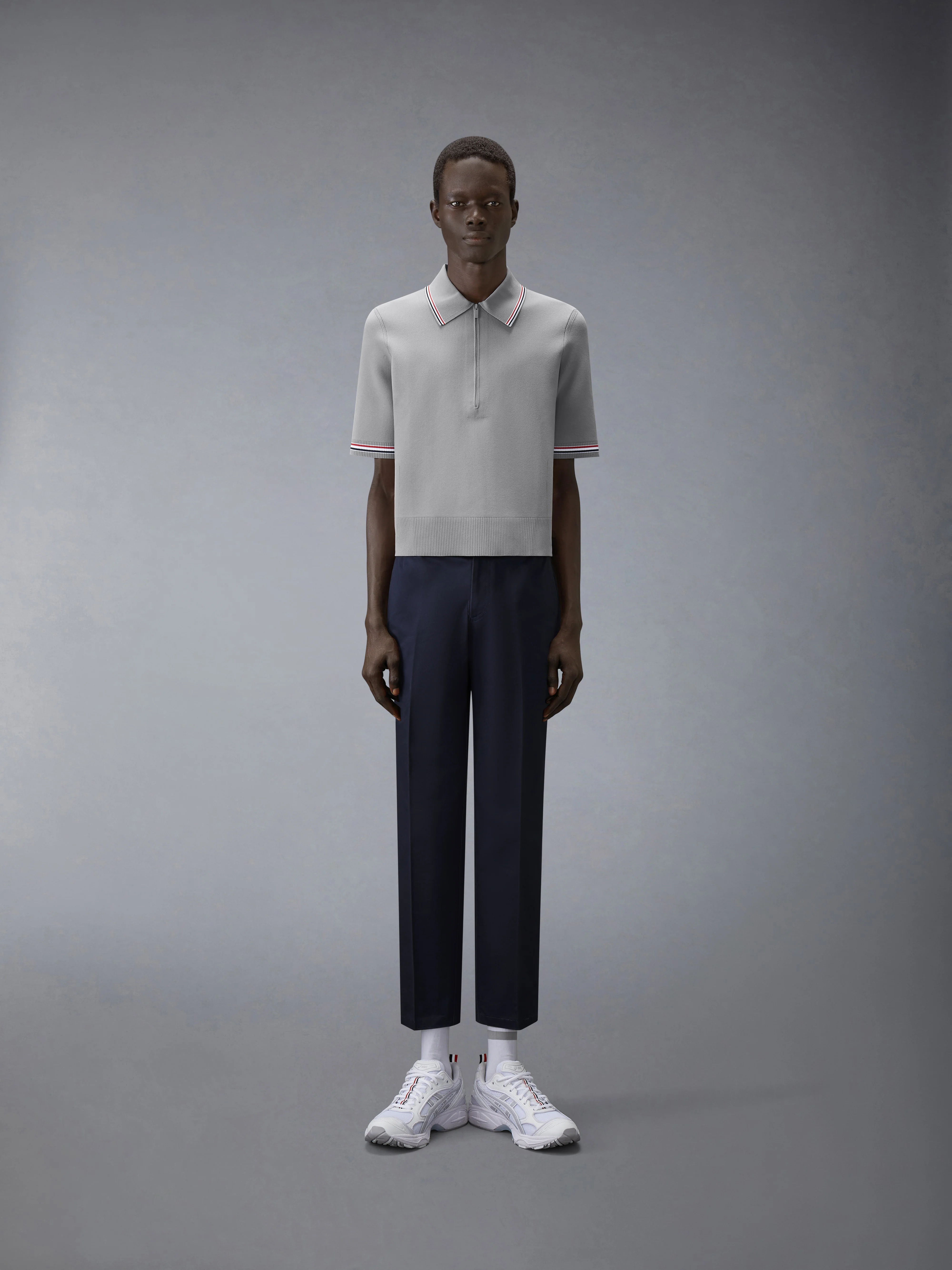 BROWNE 65 INTARSIA ZIP POLO - Image 4