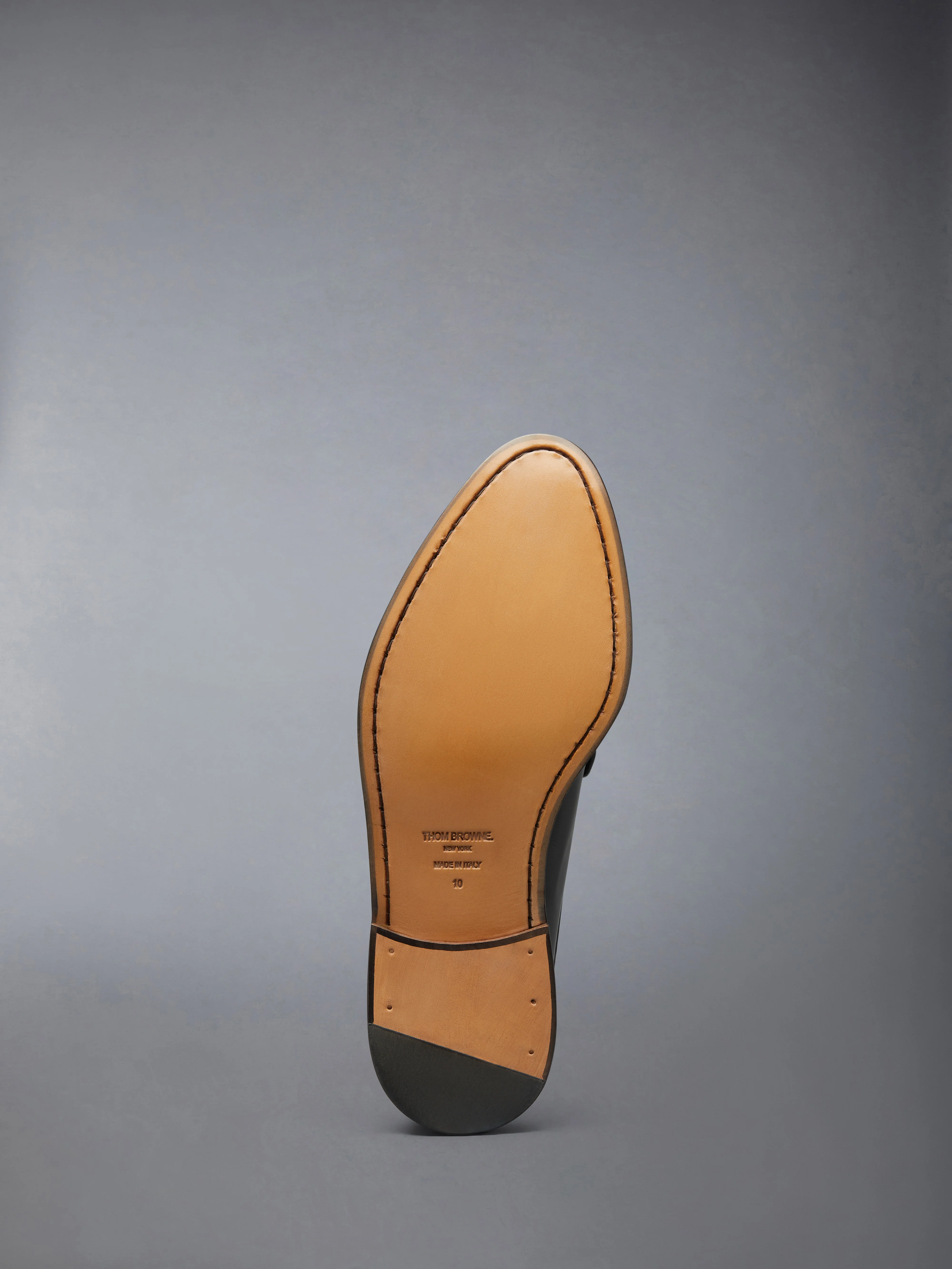 CALF LEATHER SOLE PLEATED VARSITY LOAFER MULE - Image 5