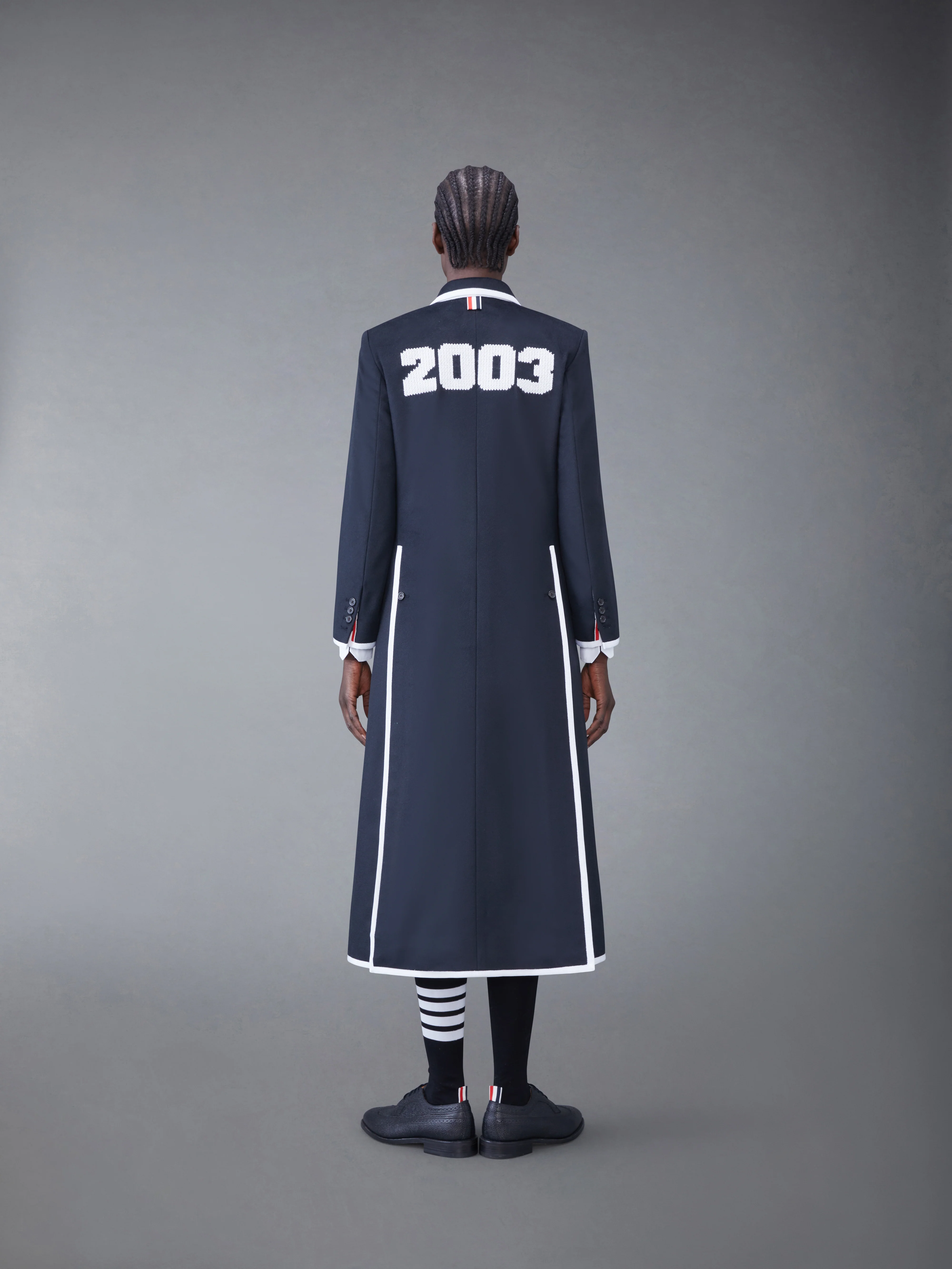 CASHMERE 2003 HIGH ARMHOLE CHESTERFIELD COAT - Image 2