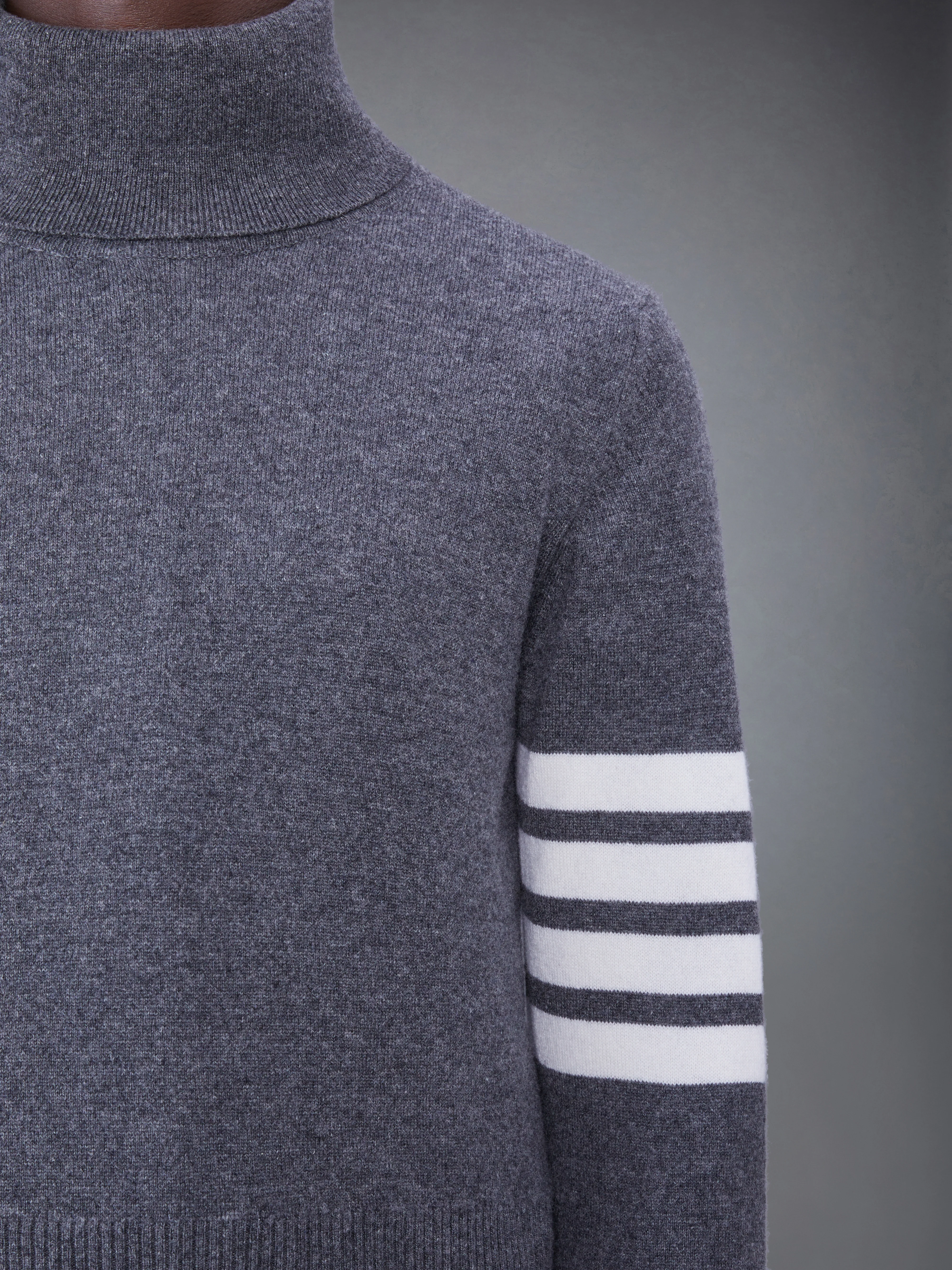CASHMERE 4-BAR TURTLENECK PULLOVER - Image 6