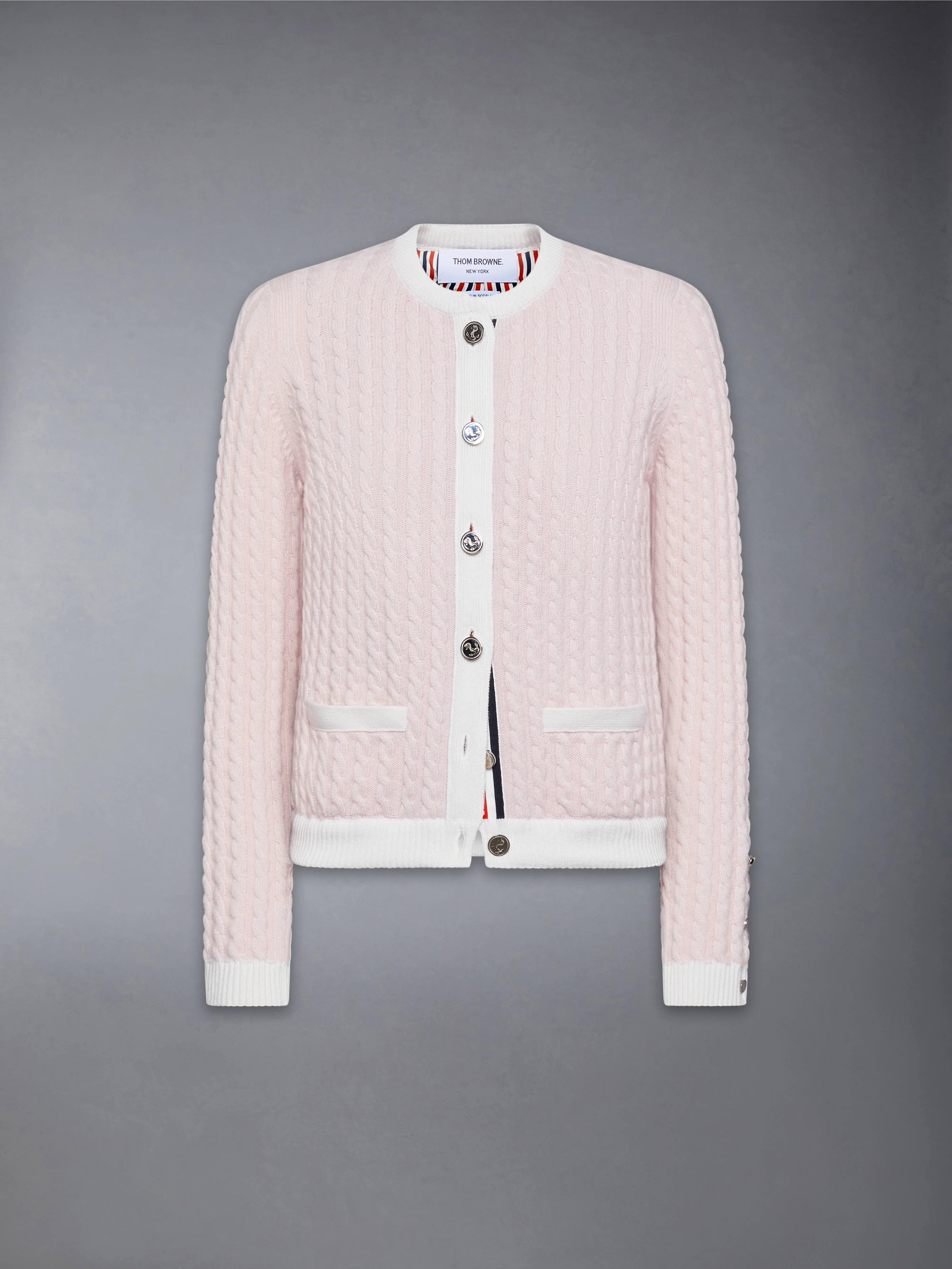 CASHMERE BABY CABLE STITCH CARDIGAN - Image 6