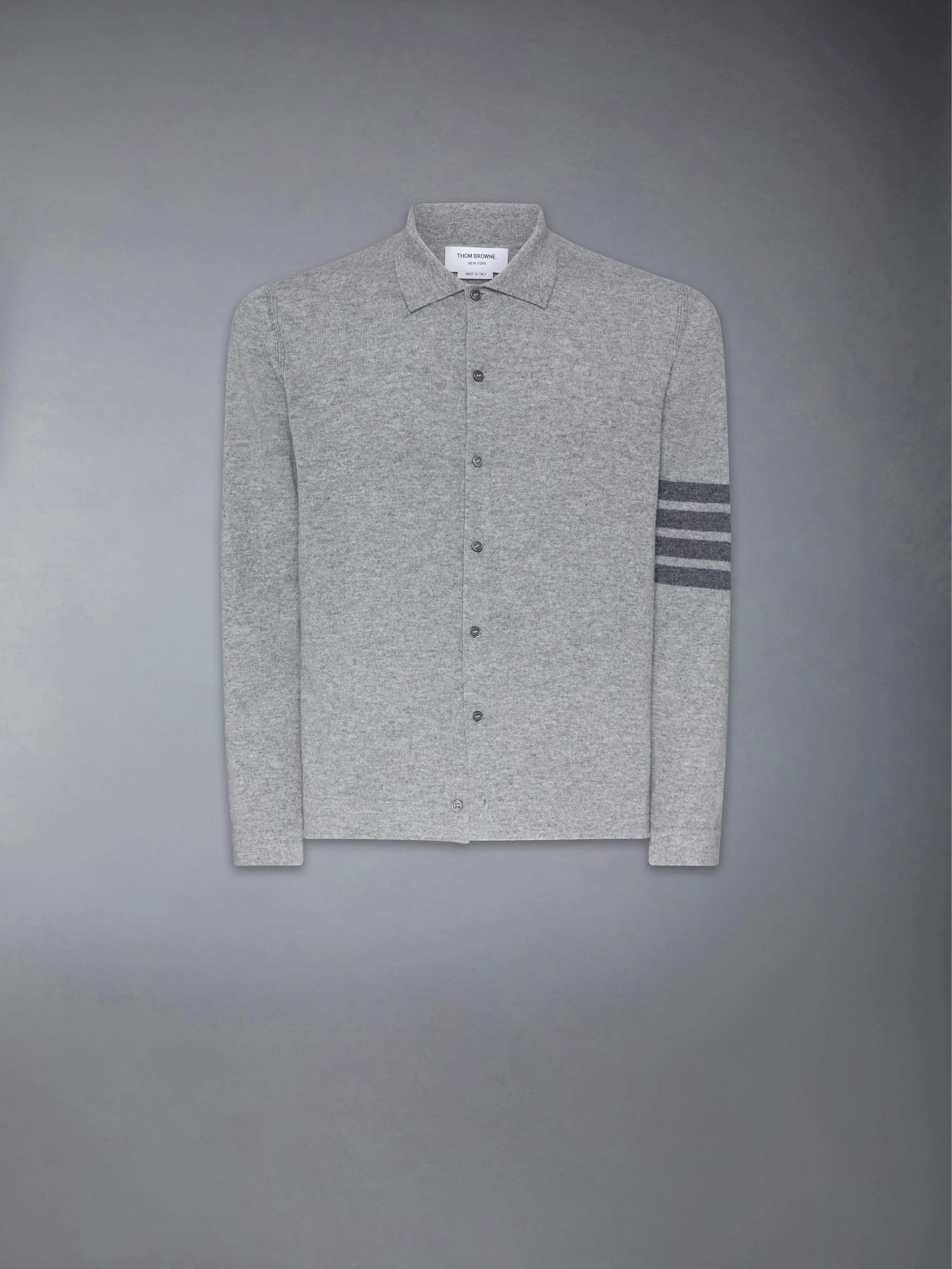 CASHMERE JERSEY STITCH 4-BAR SHIRT - Image 7