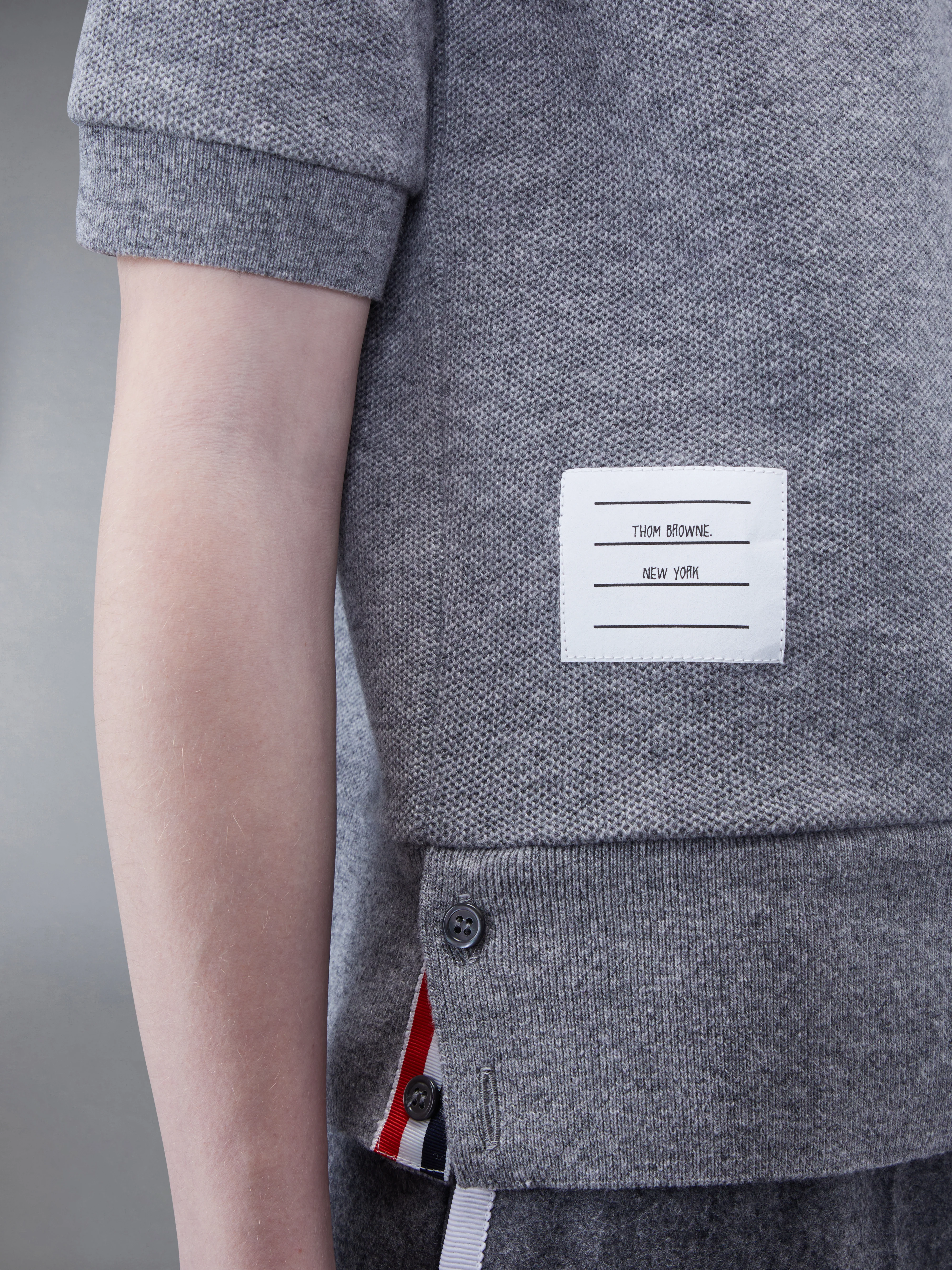 CASHMERE PIQUE 2003 RIB CUFF POLO - Image 6