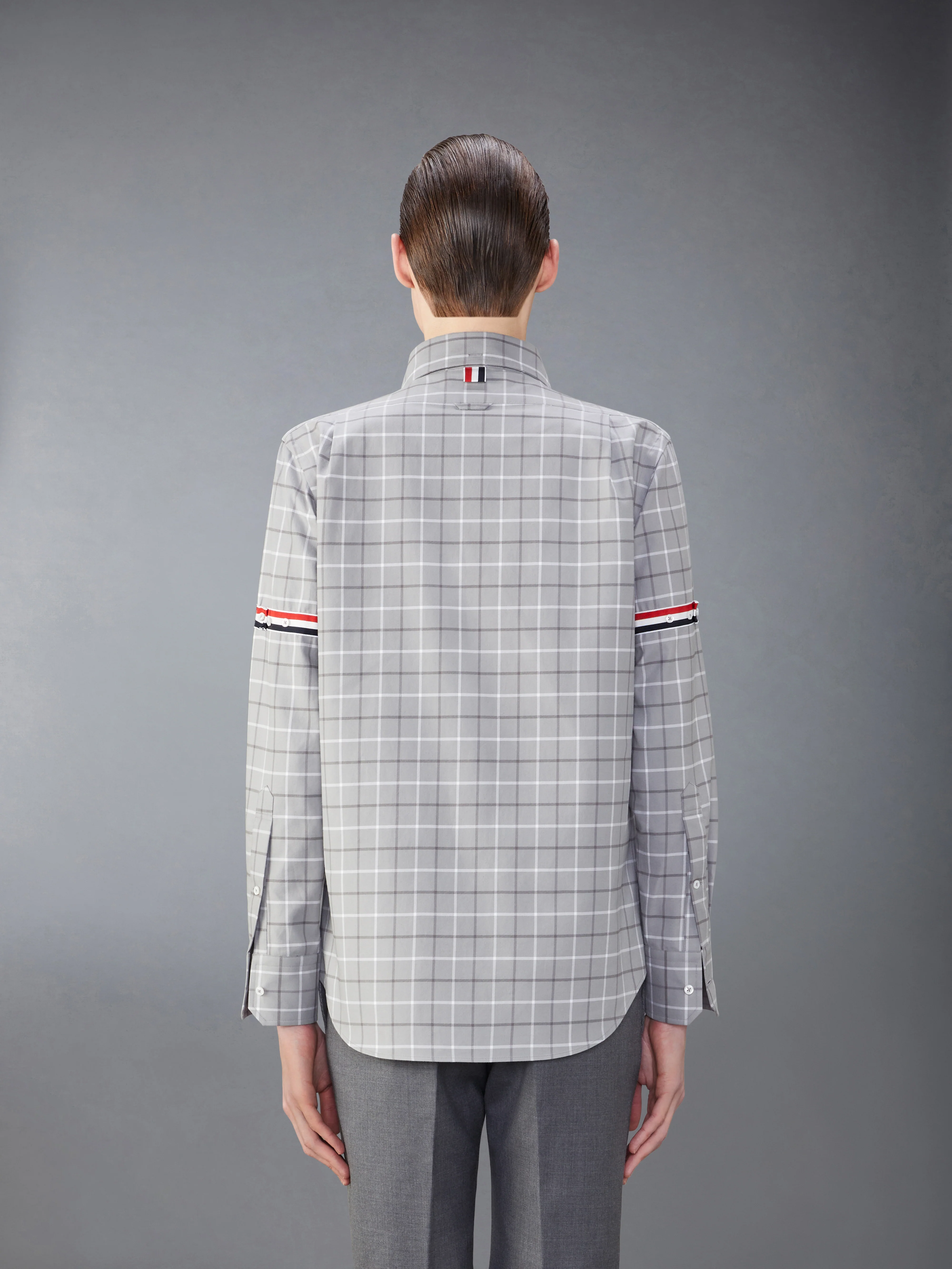 CHECK COTTON FLANNEL ARMBAND SHIRT - Image 3