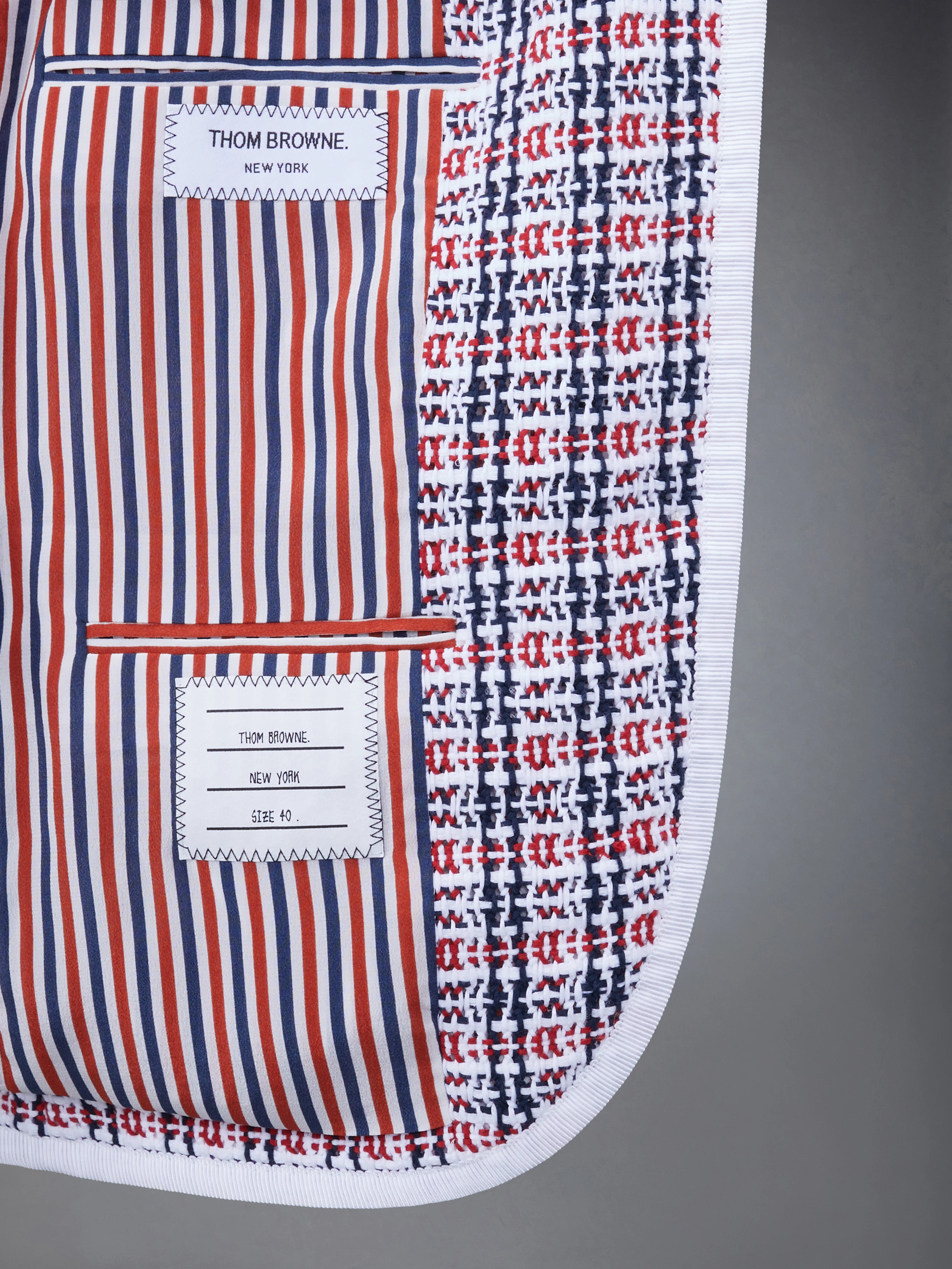 CHECK CROCHET TWEED SLIM FIT SPORT COAT - Image 5