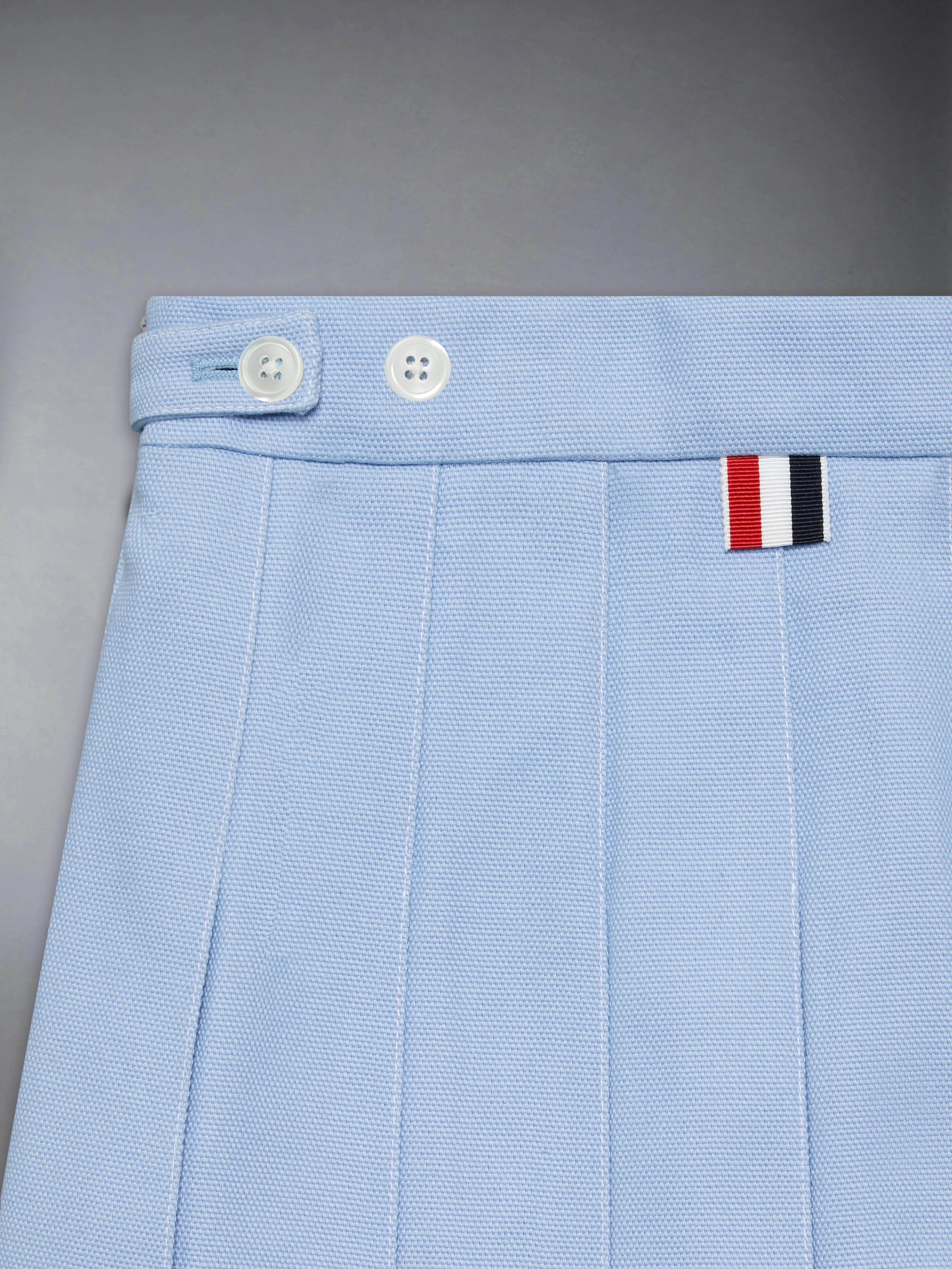 CHILDREN'S CANVAS PLEATED MINI SKIRT - Image 4