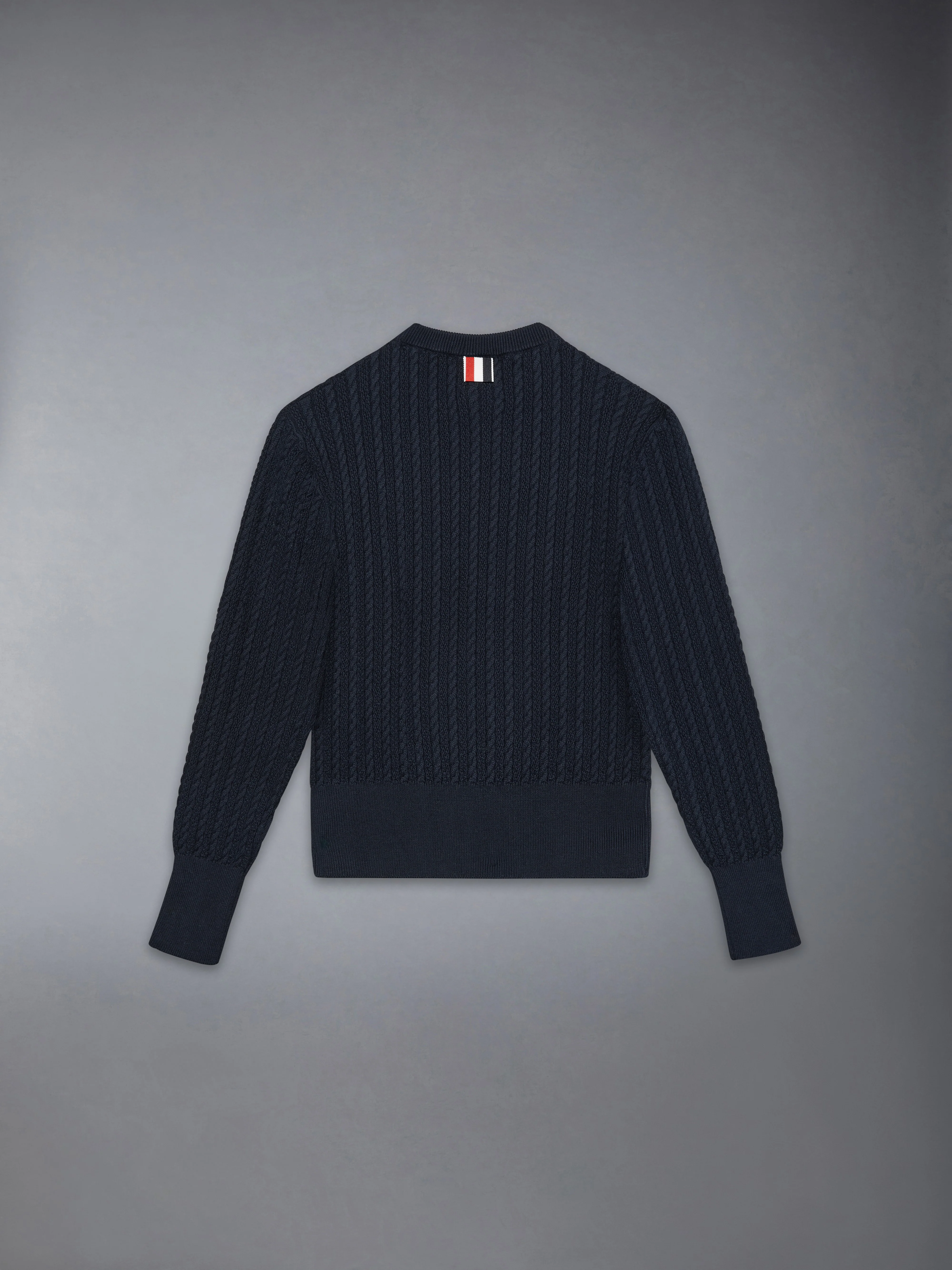 CHILDREN'S COTTON CABLE KNIT PULLOVER - Image 2