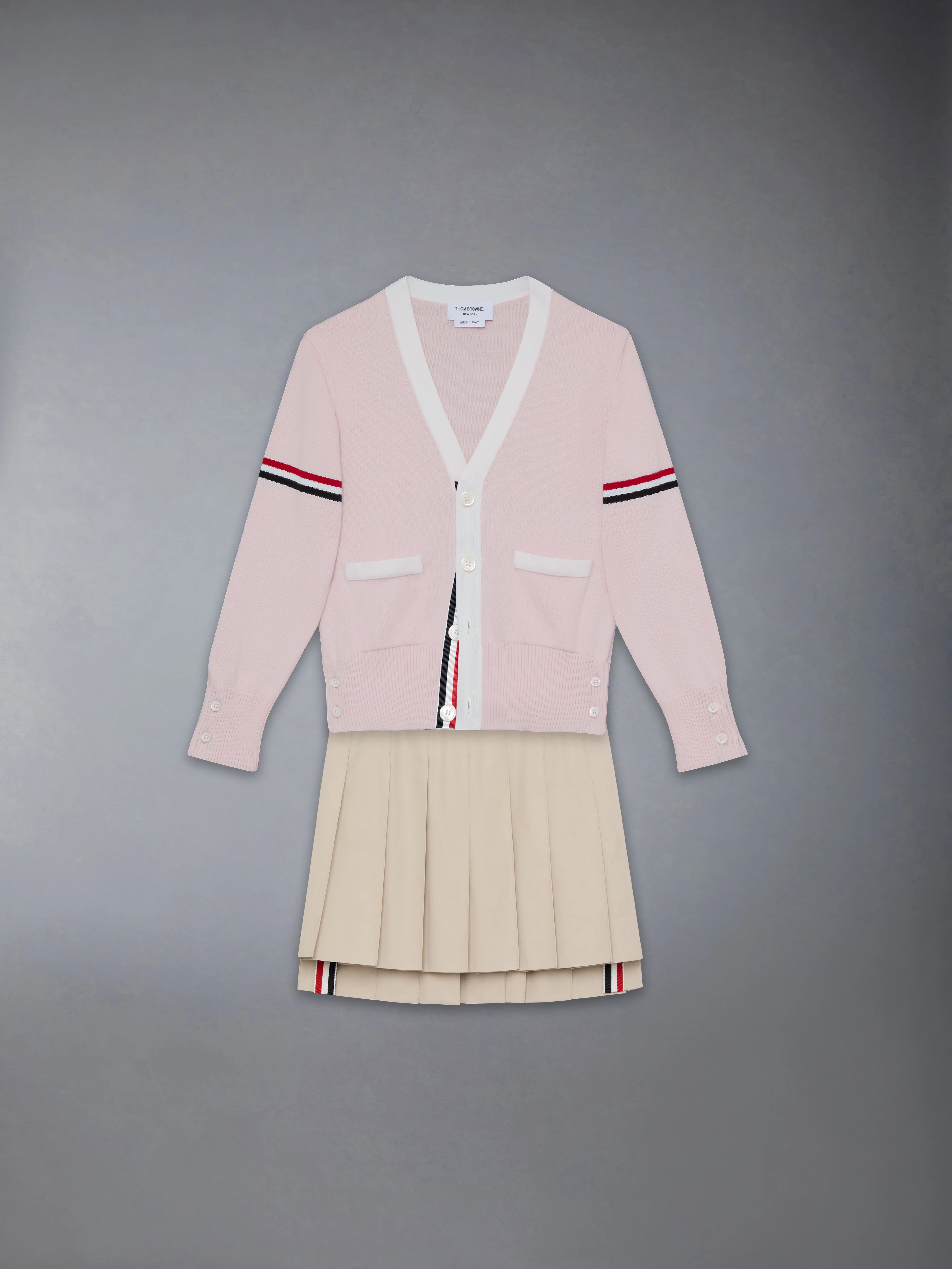 CHILDREN'S COTTON CLASSIC V NECK CARDIGAN - Image 2