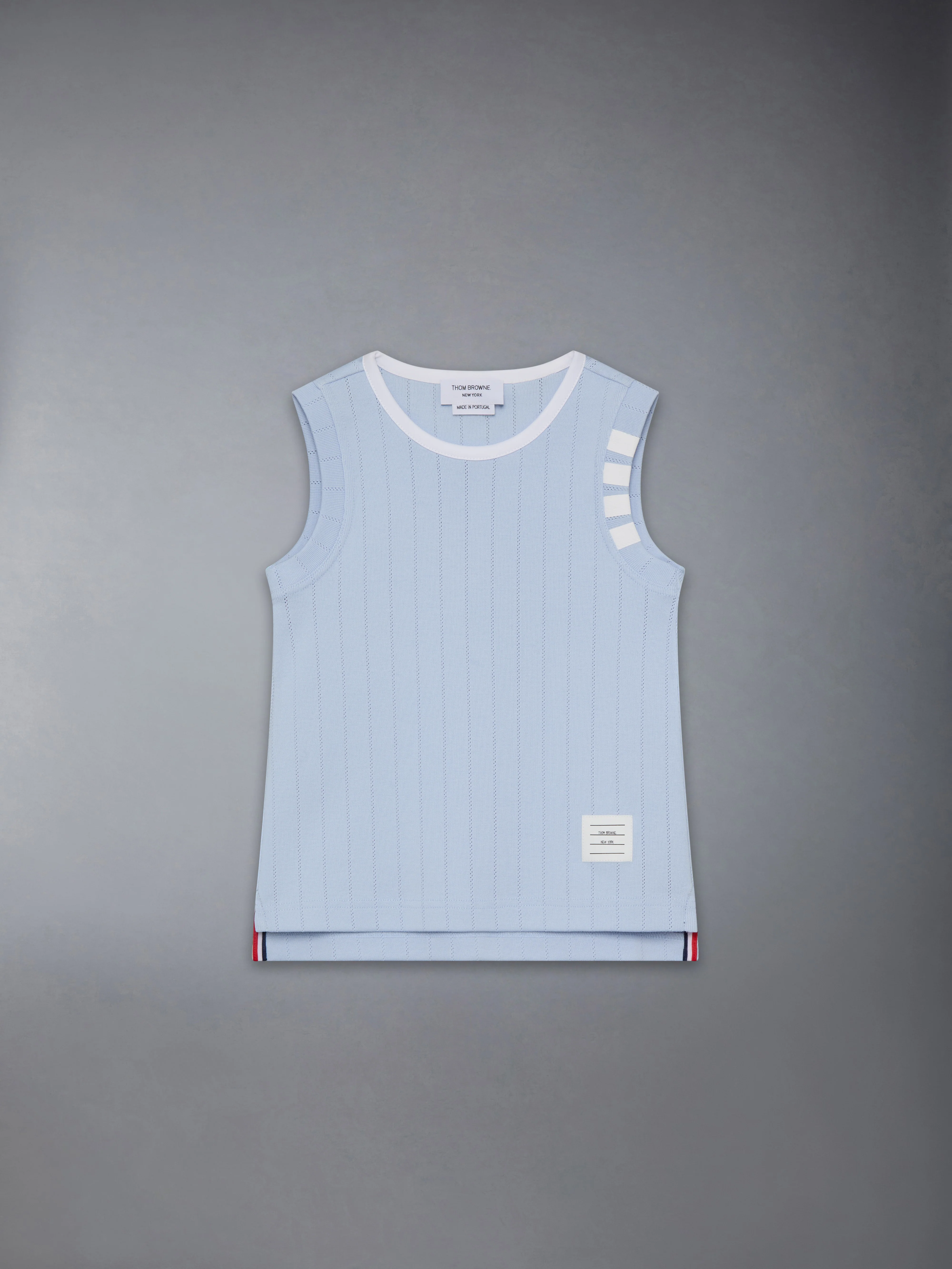 CHILDREN'S POINTELLE RINGER TANK TOP