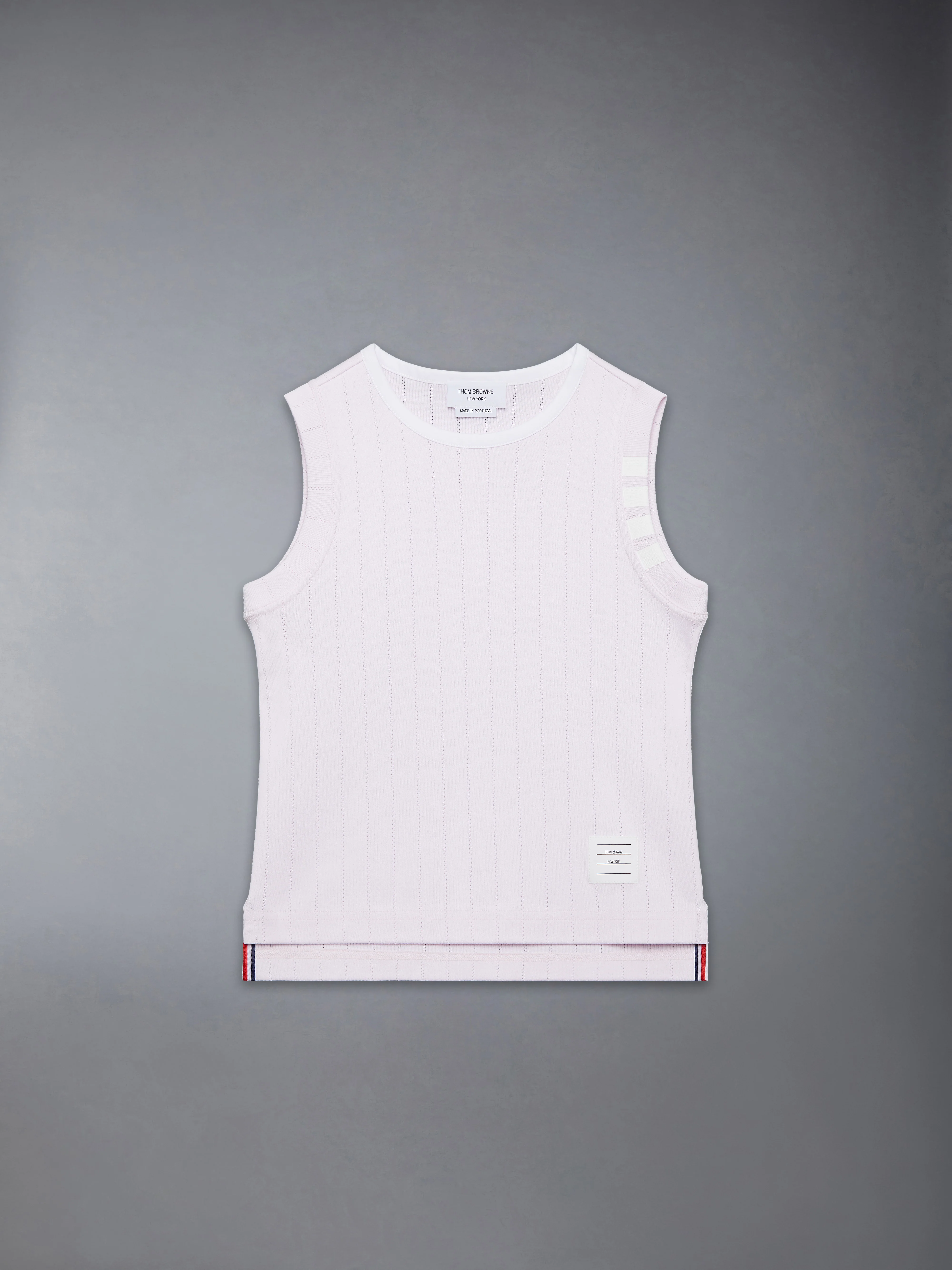 CHILDREN'S POINTELLE RINGER TANK TOP