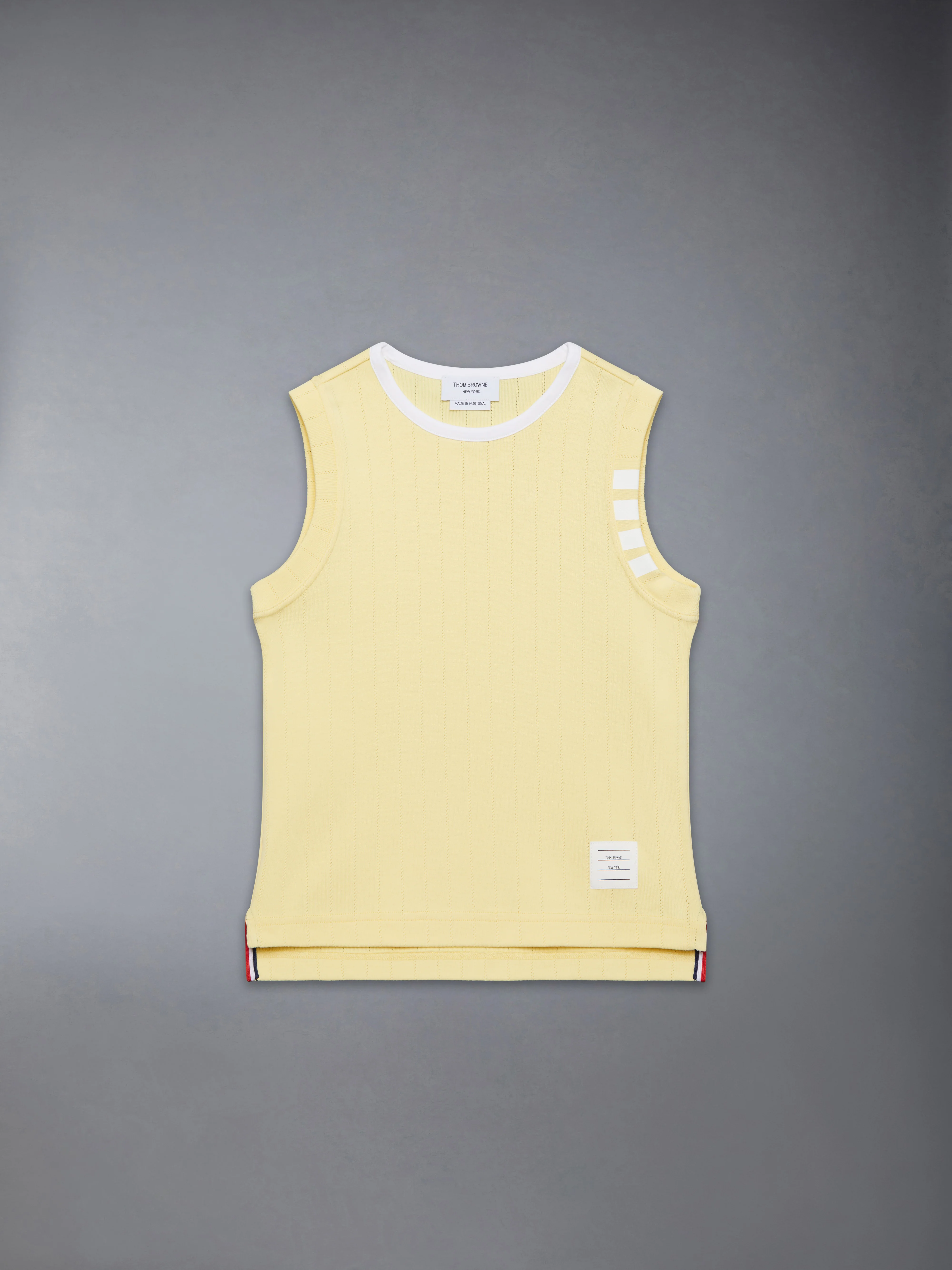 CHILDREN'S POINTELLE RINGER TANK TOP