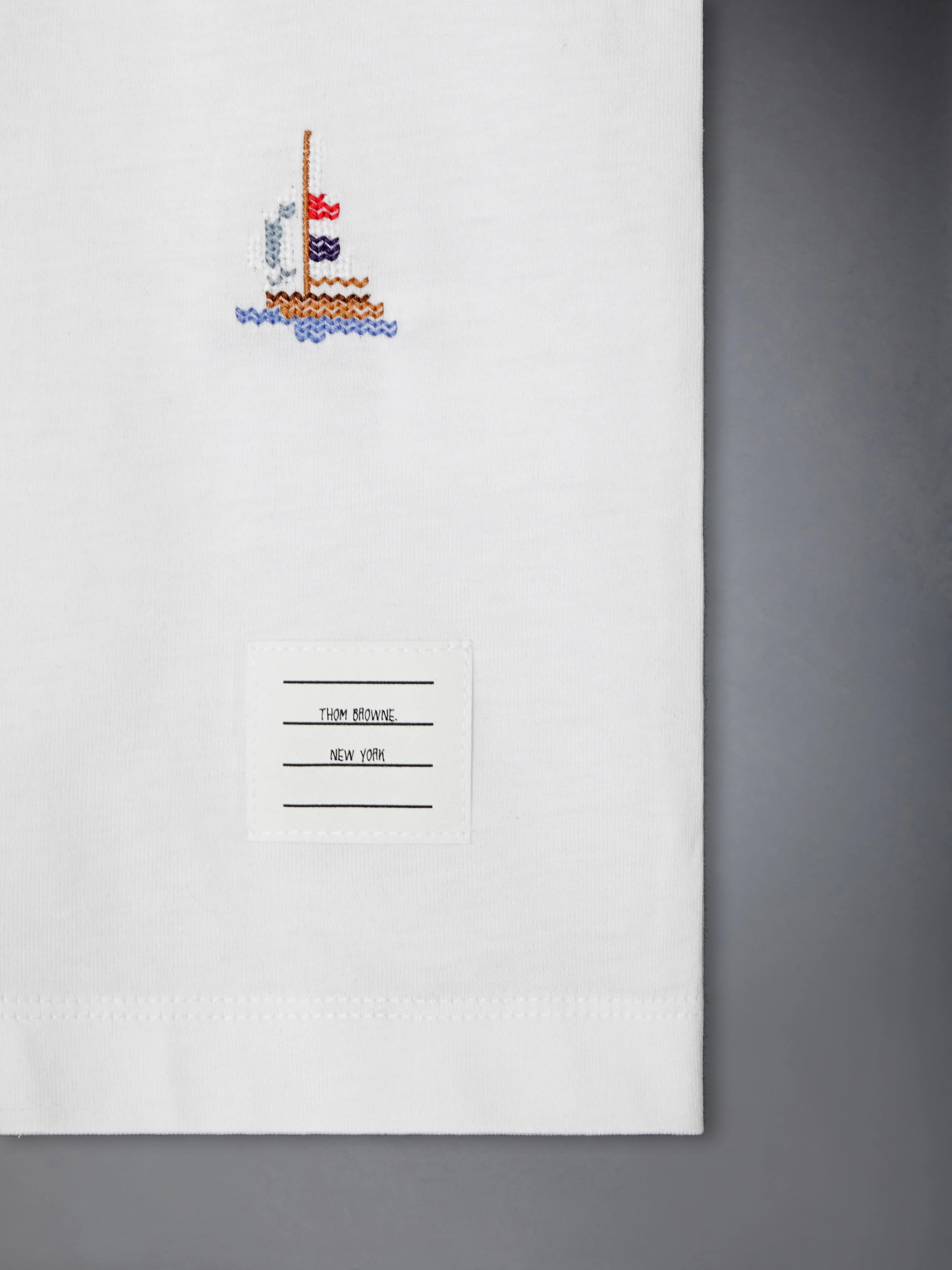 CHILDREN'S SAILBOAT STITCH TEE - Image 3
