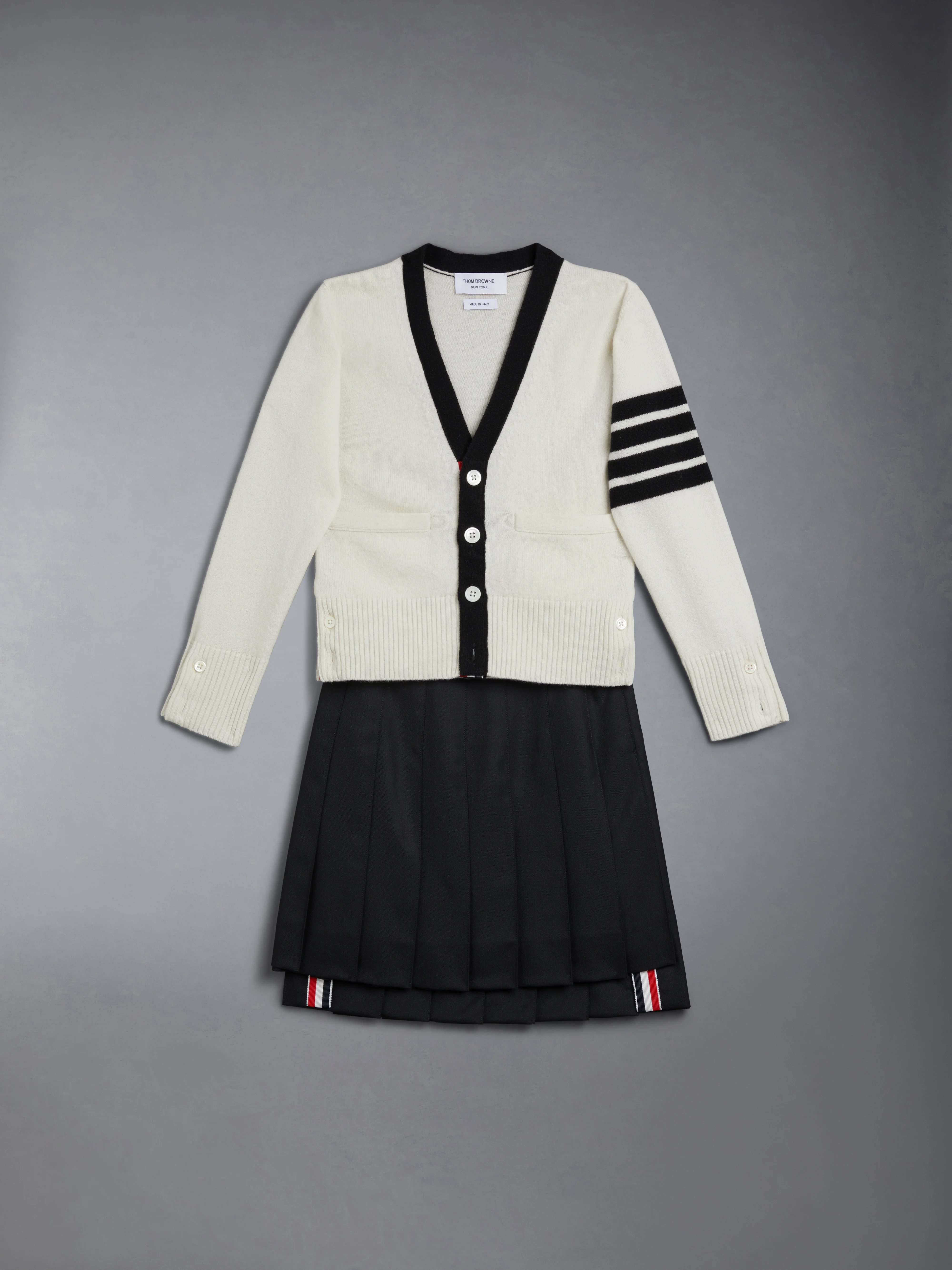 CHILDREN'S TWILL PLEATED MINI SKIRT - Image 4