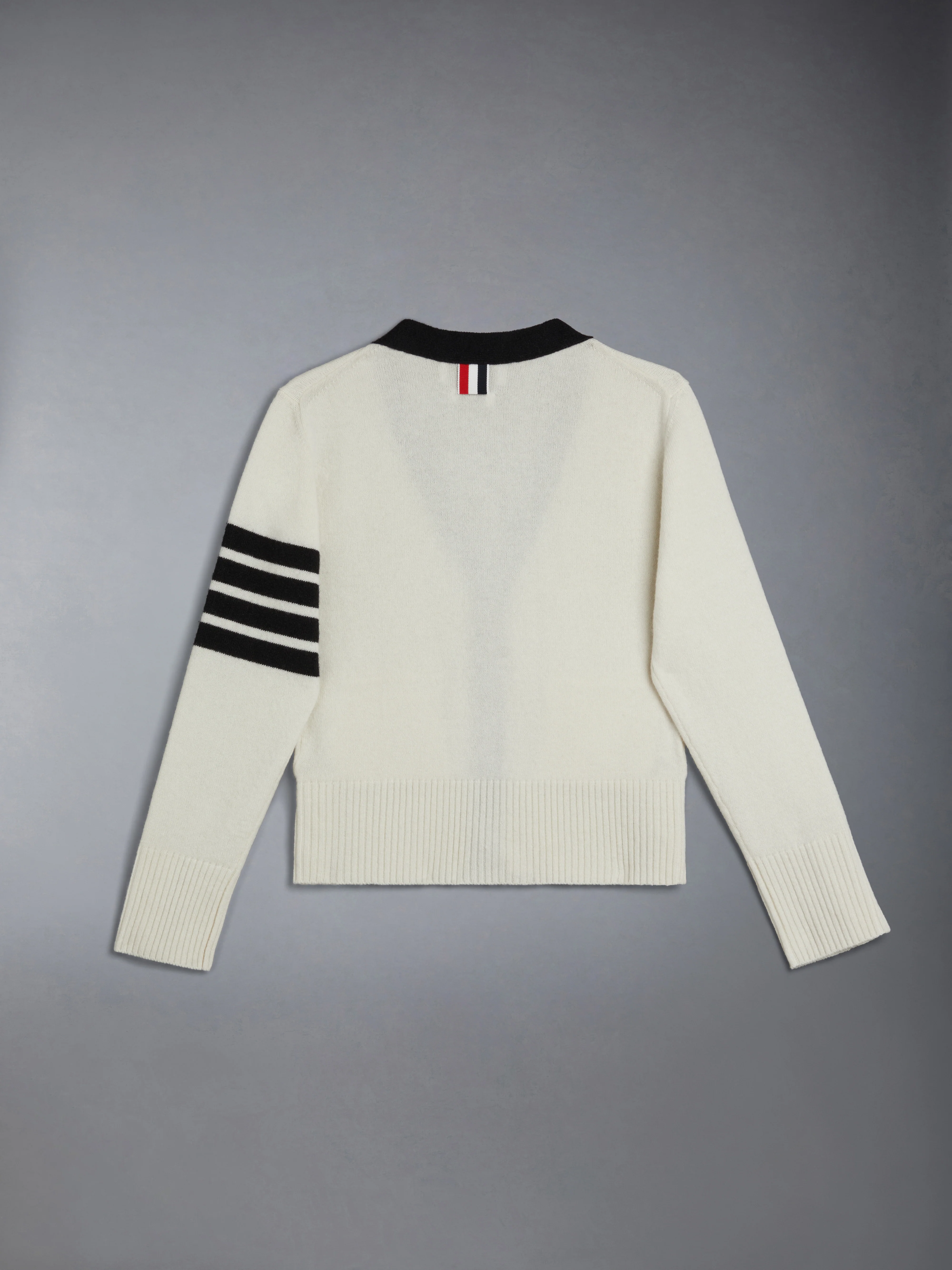 CHILDREN'S WOOL CASHMERE 4-BAR CARDIGAN - Image 2