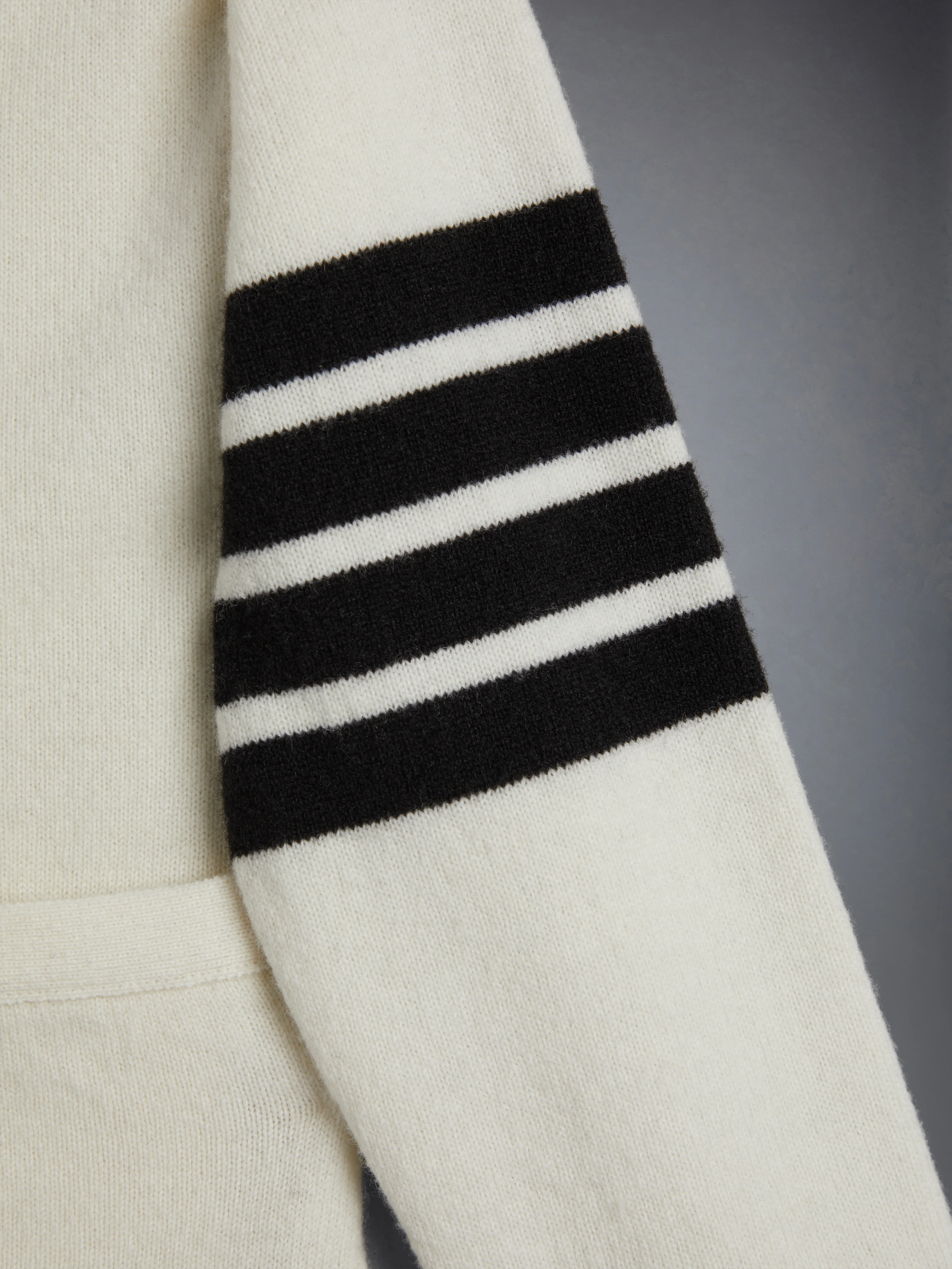 CHILDREN'S WOOL CASHMERE 4-BAR CARDIGAN - Image 4