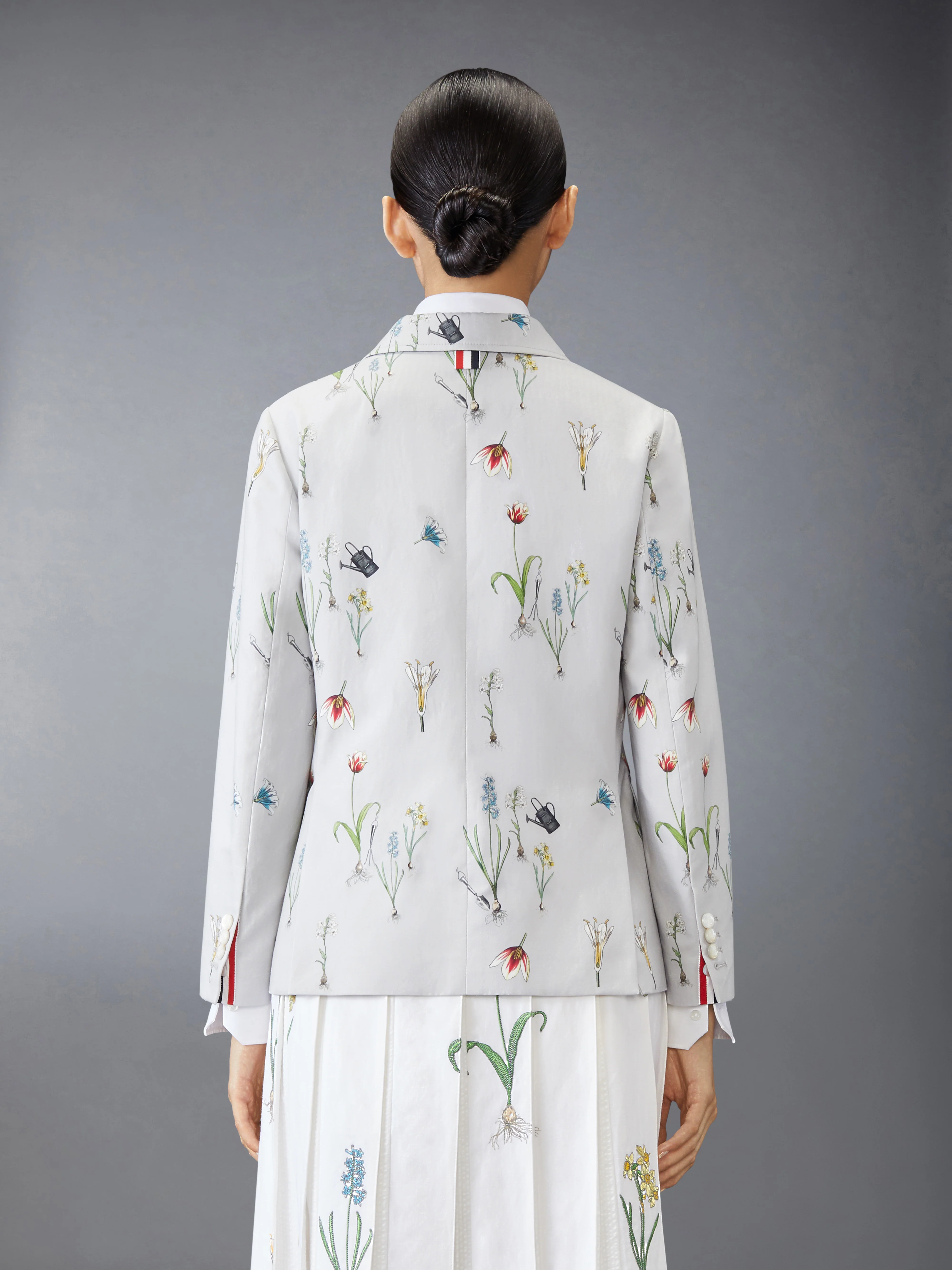 CLASSIC COTTON LINEN BOTANICAL FLOWER SPORT COAT - Image 2