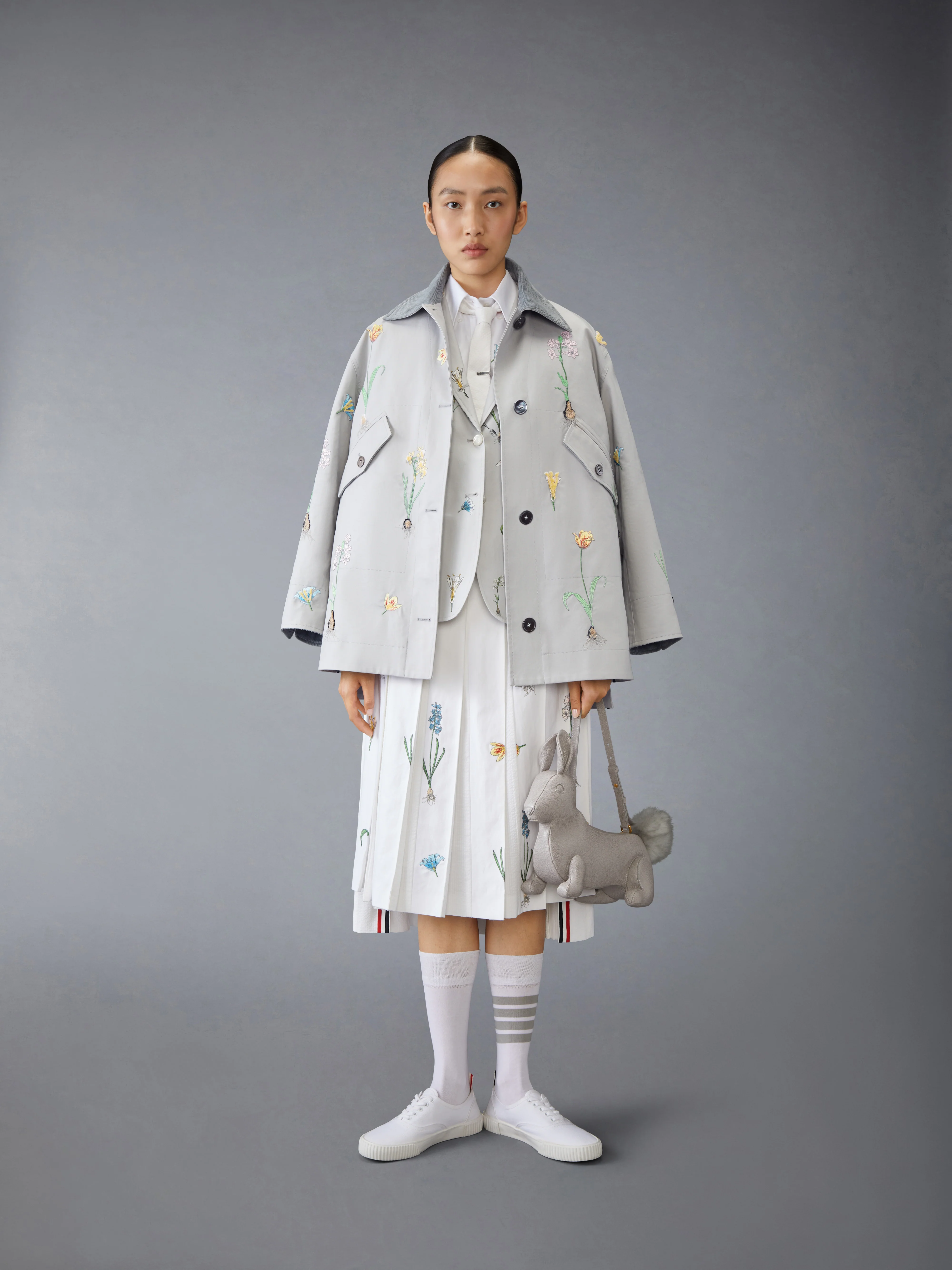 CLASSIC COTTON LINEN BOTANICAL FLOWER SPORT COAT - Image 3