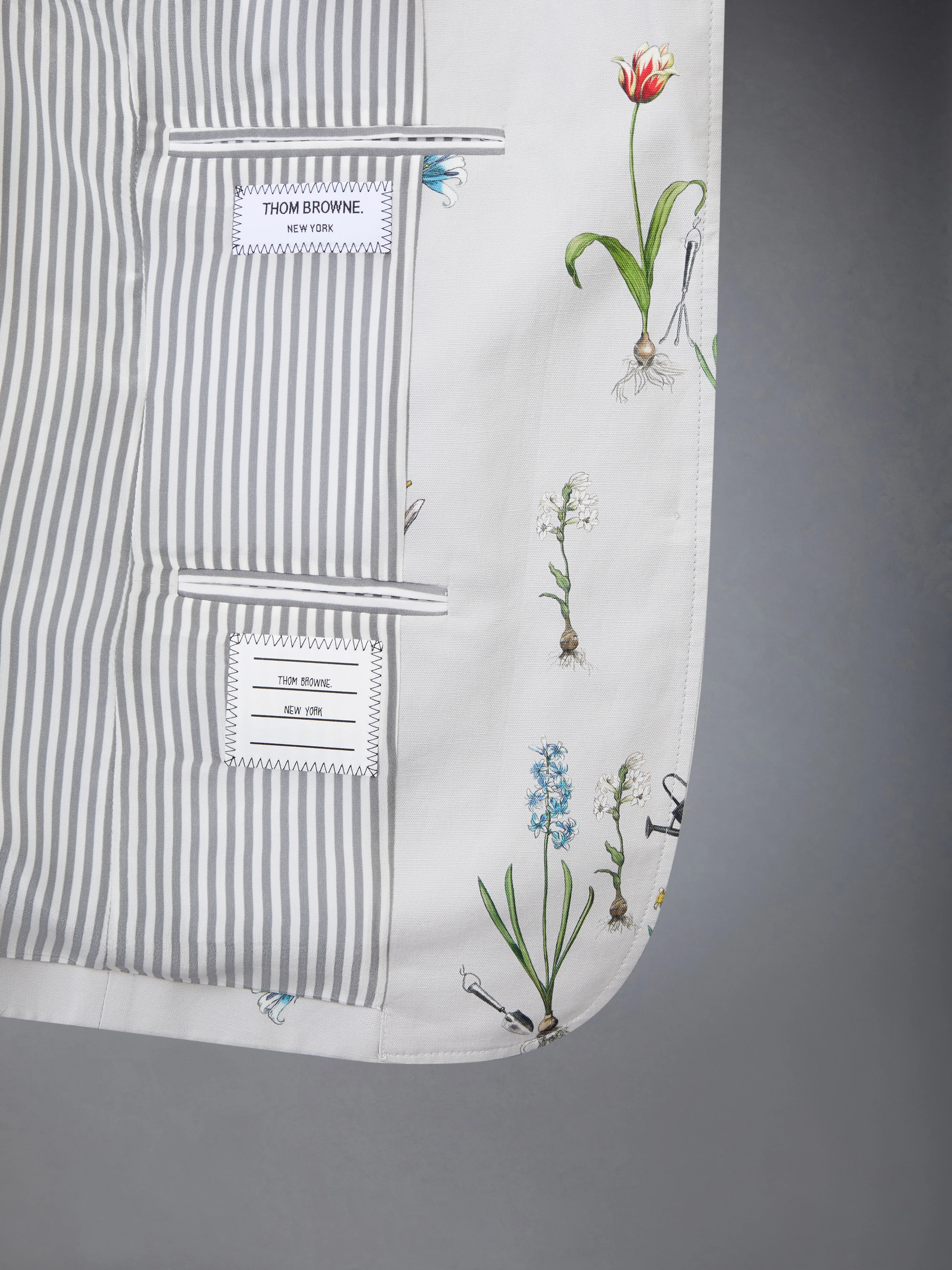 CLASSIC COTTON LINEN BOTANICAL FLOWER SPORT COAT - Image 5