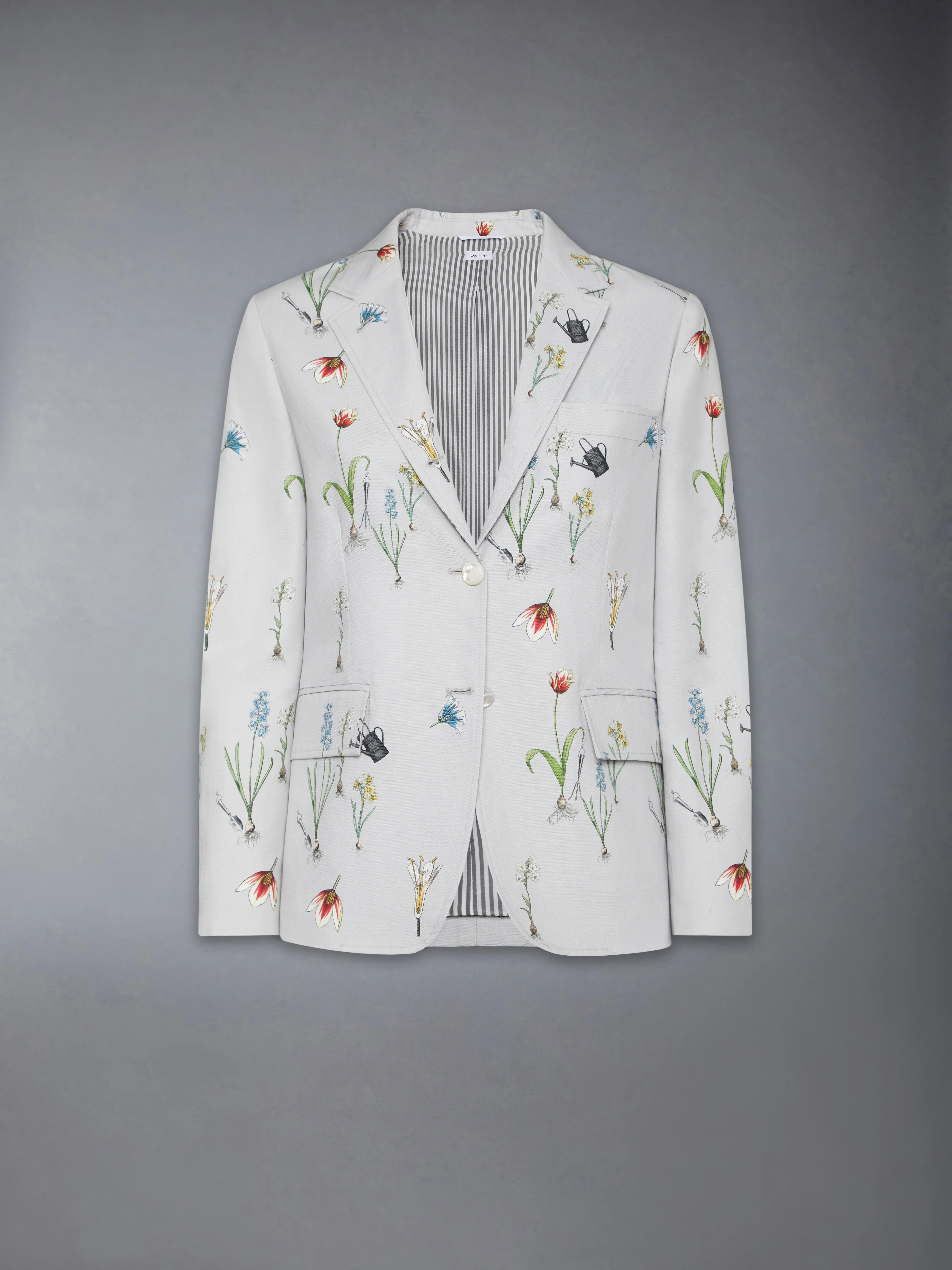 CLASSIC COTTON LINEN BOTANICAL FLOWER SPORT COAT - Image 7