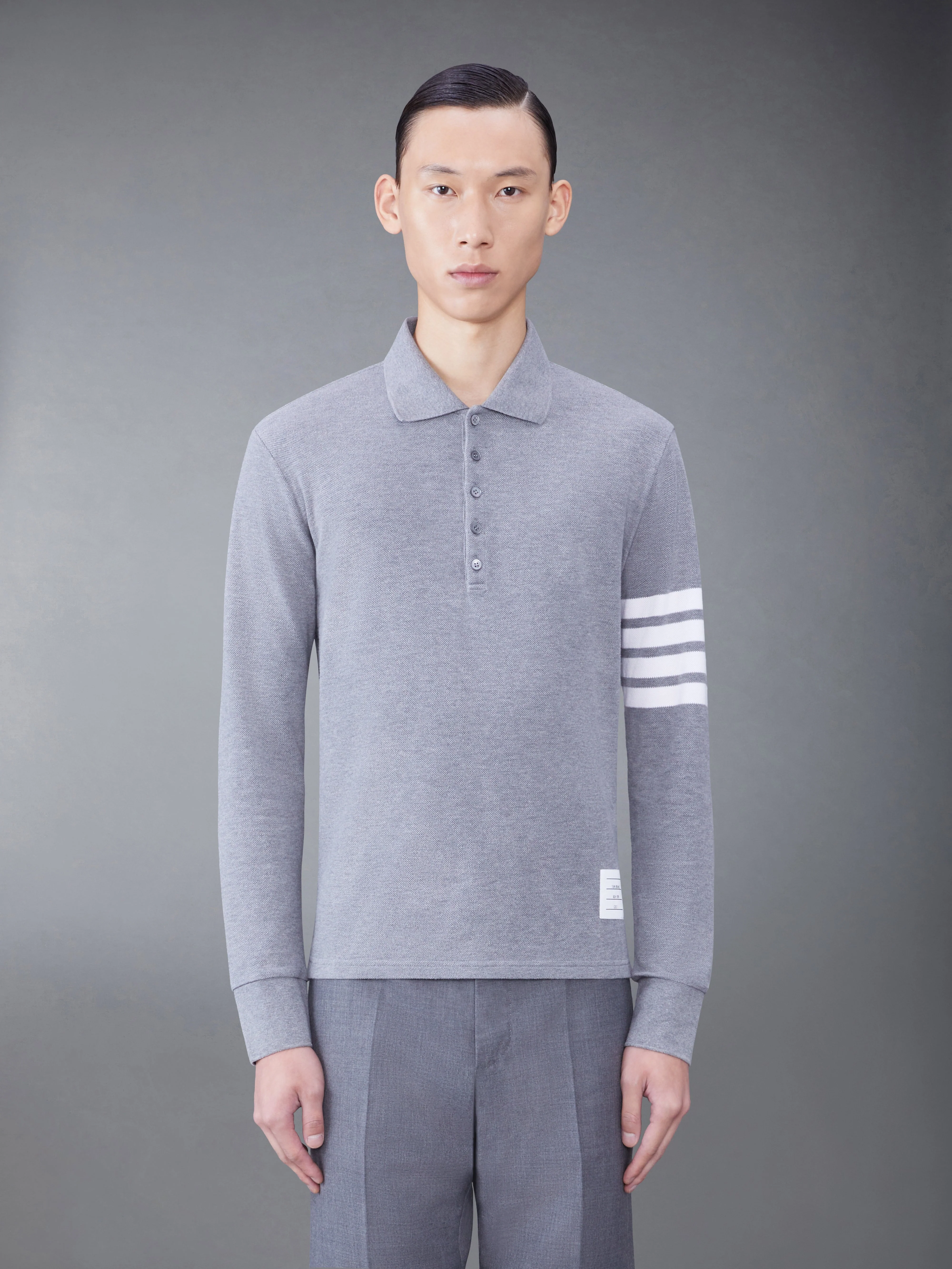Classic Pique 2003 4-Bar Long Sleeve Polo