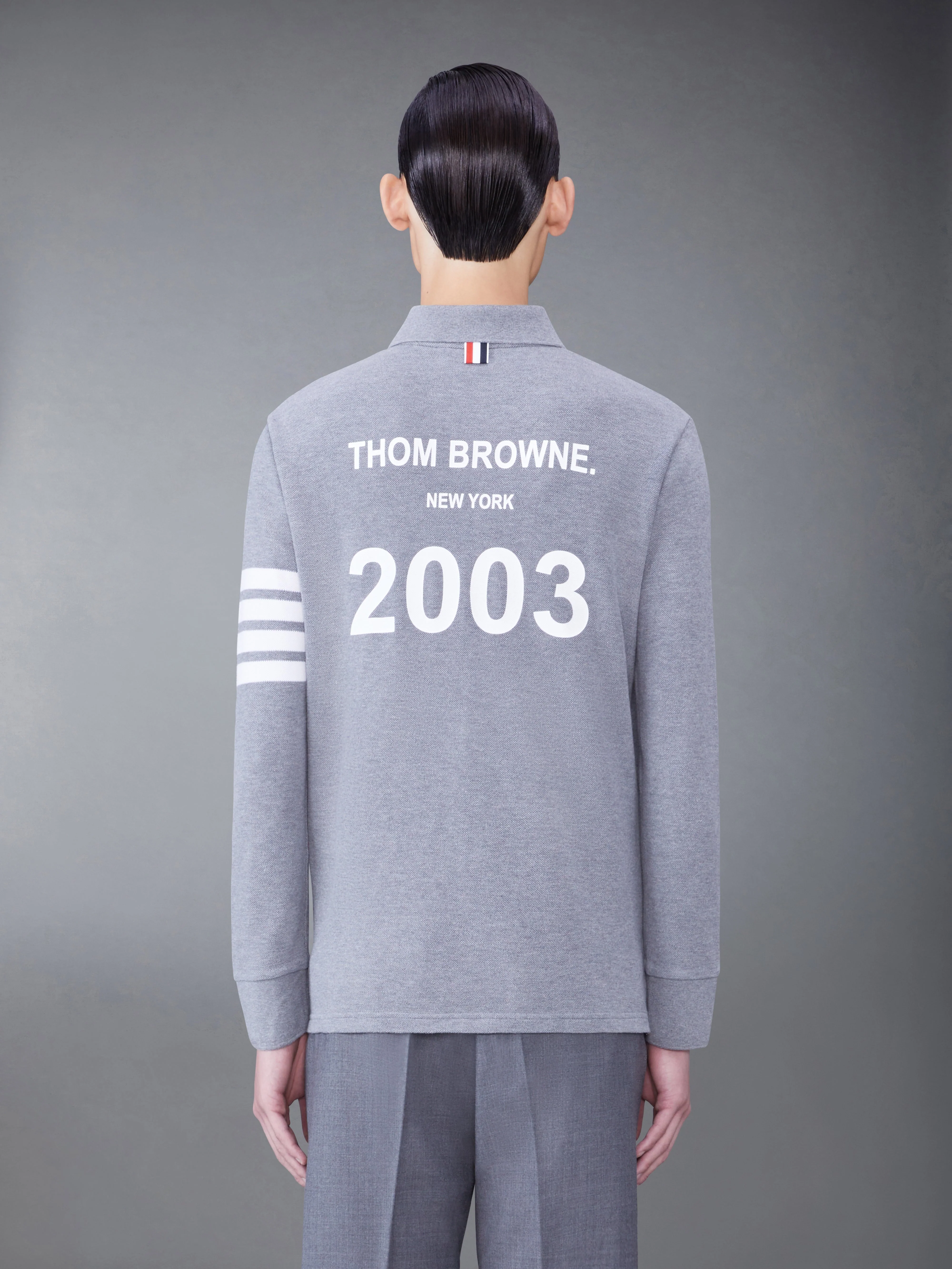 Classic Pique 2003 4-Bar Long Sleeve Polo - Image 2