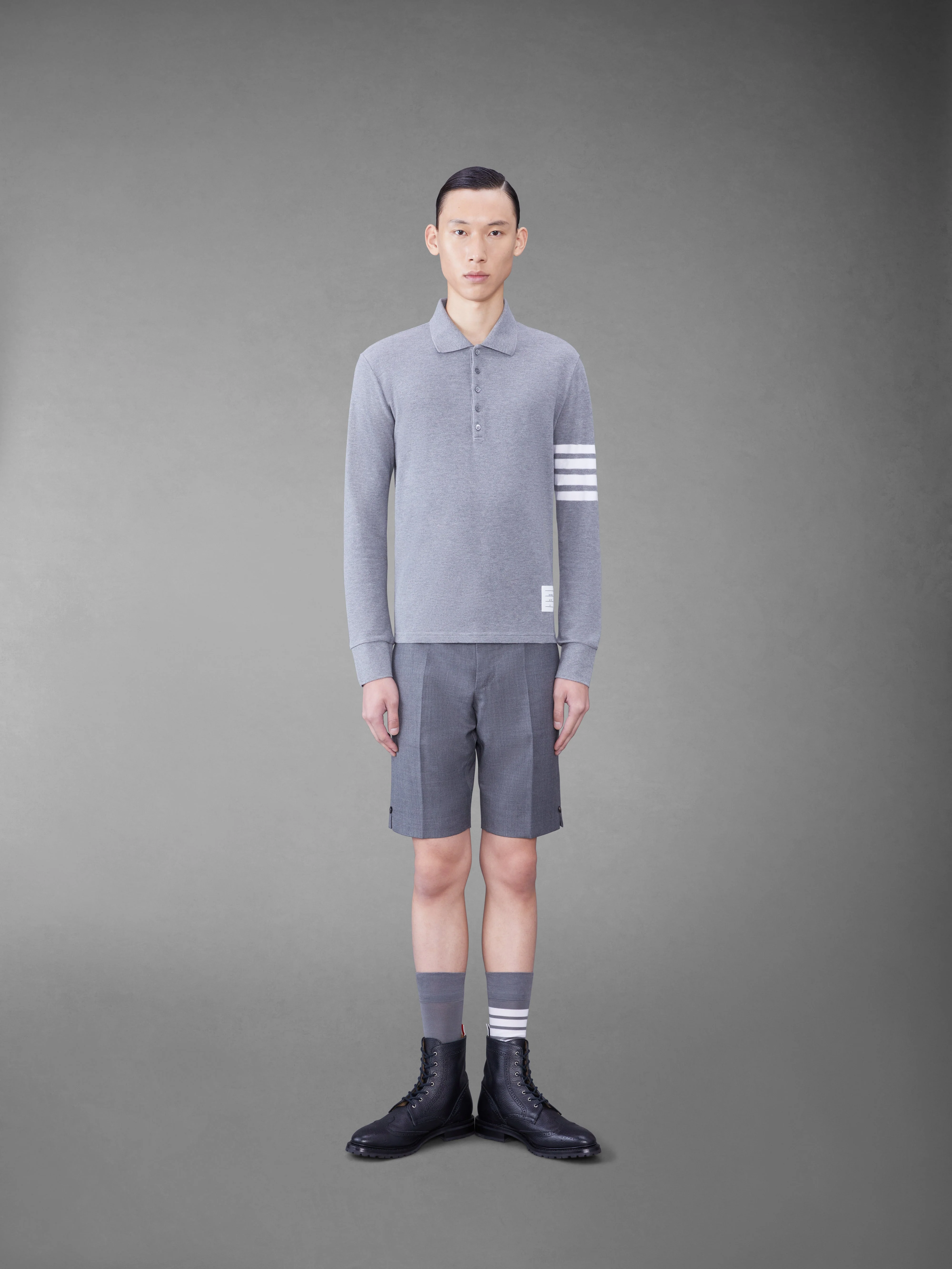 Classic Pique 2003 4-Bar Long Sleeve Polo - Image 3