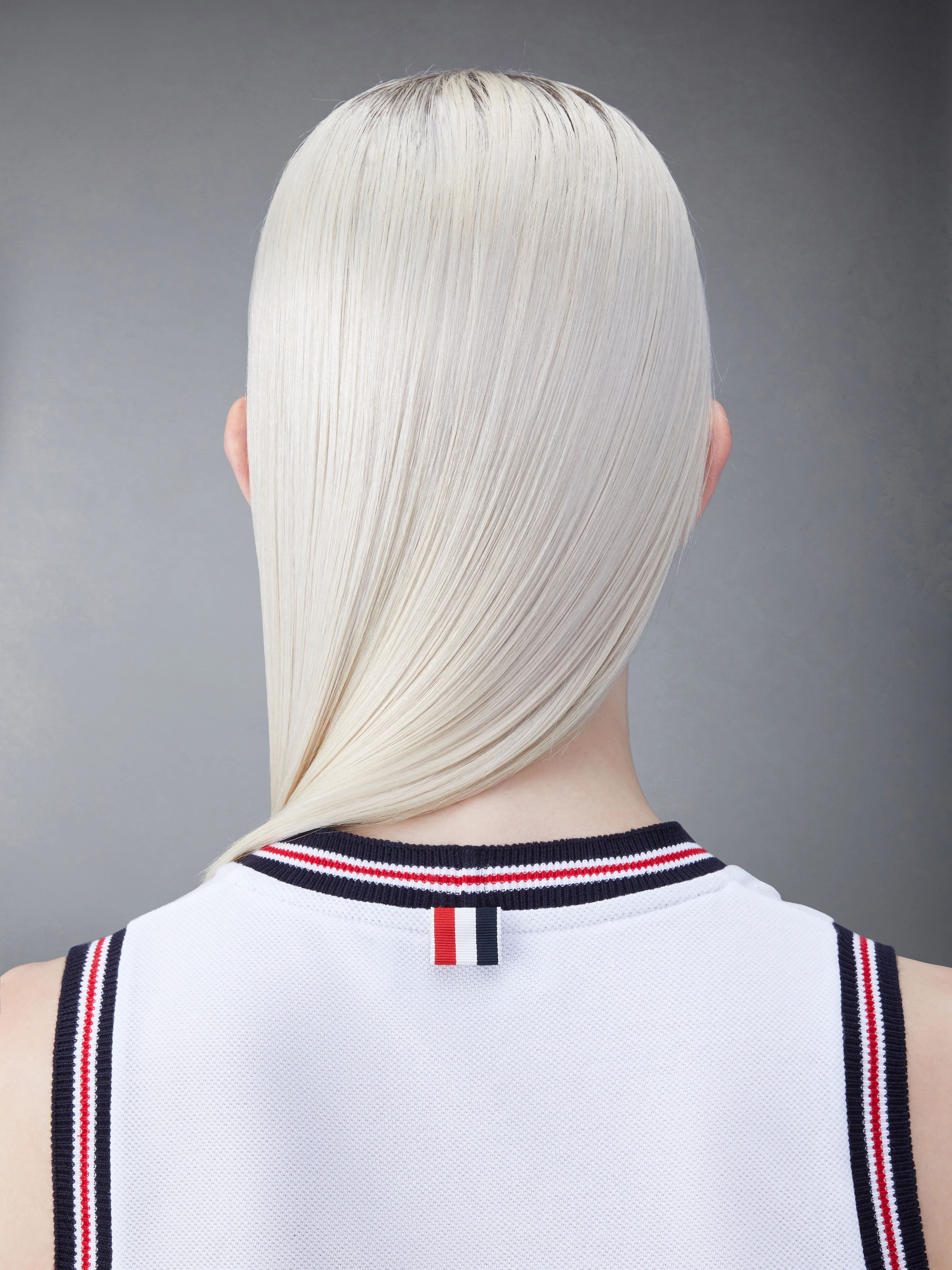 CLASSIC PIQUE STRIPE V-NECK TENNIS DRESS - Image 6